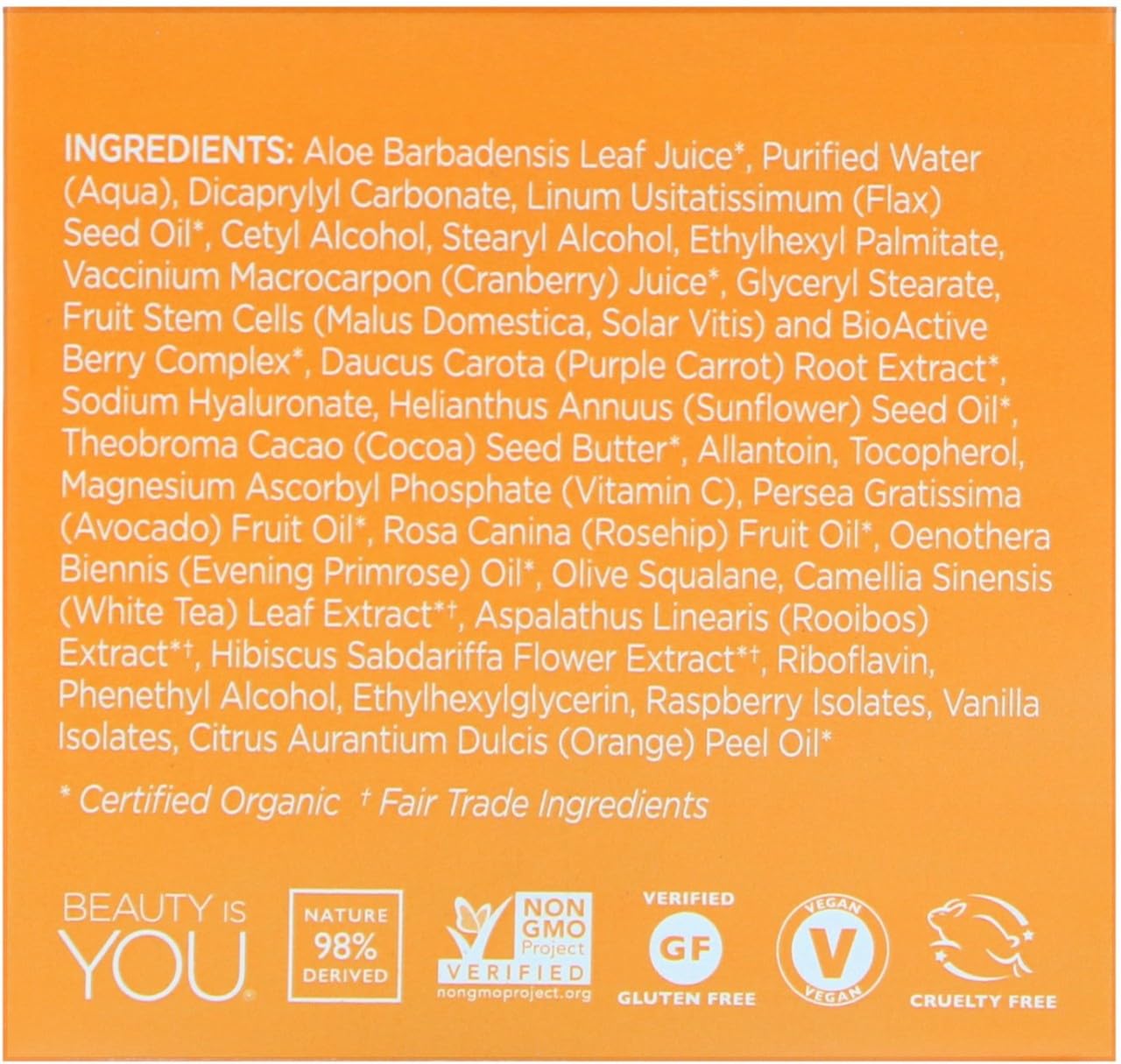 Andalou Natural Purple Carrot + C Luminous Night Cream ,1.7 Ounce
