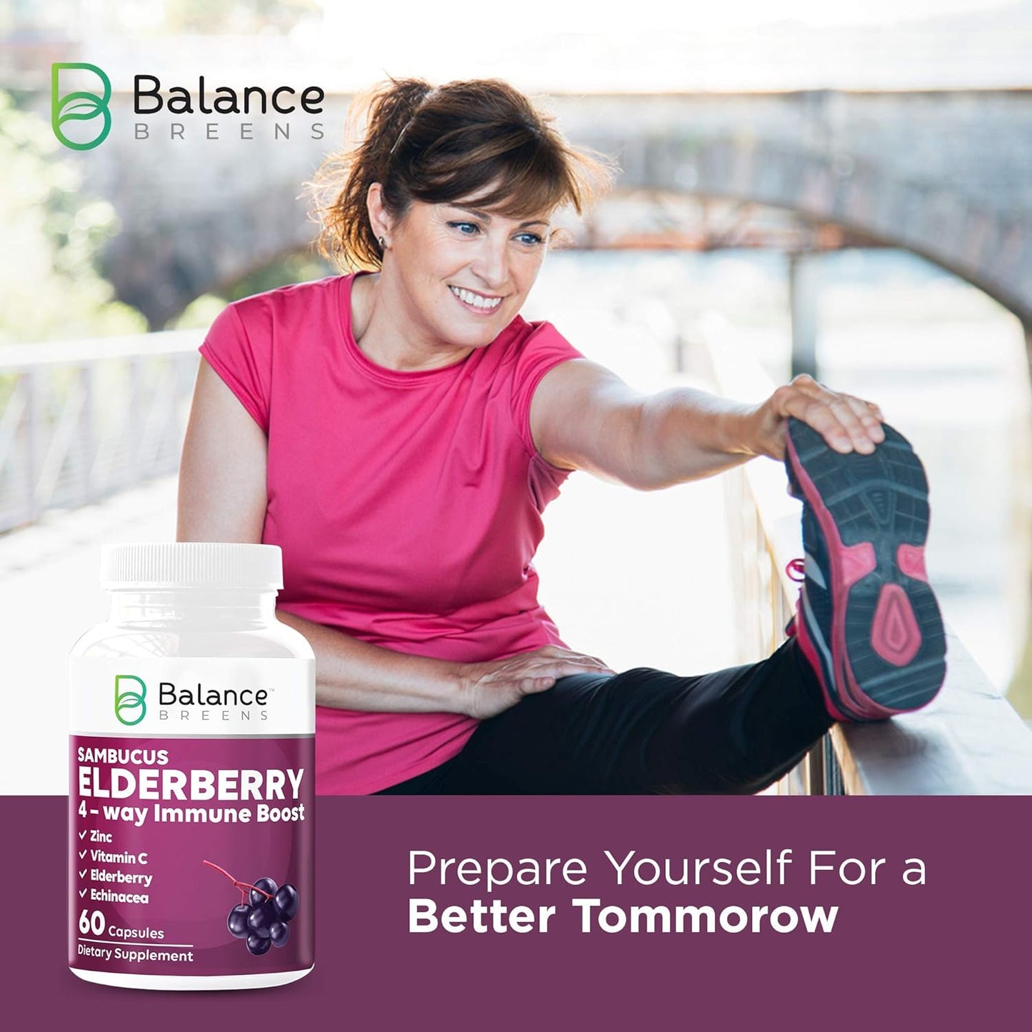 Balance Breens Sambucus Elderberry Extract 60 Count