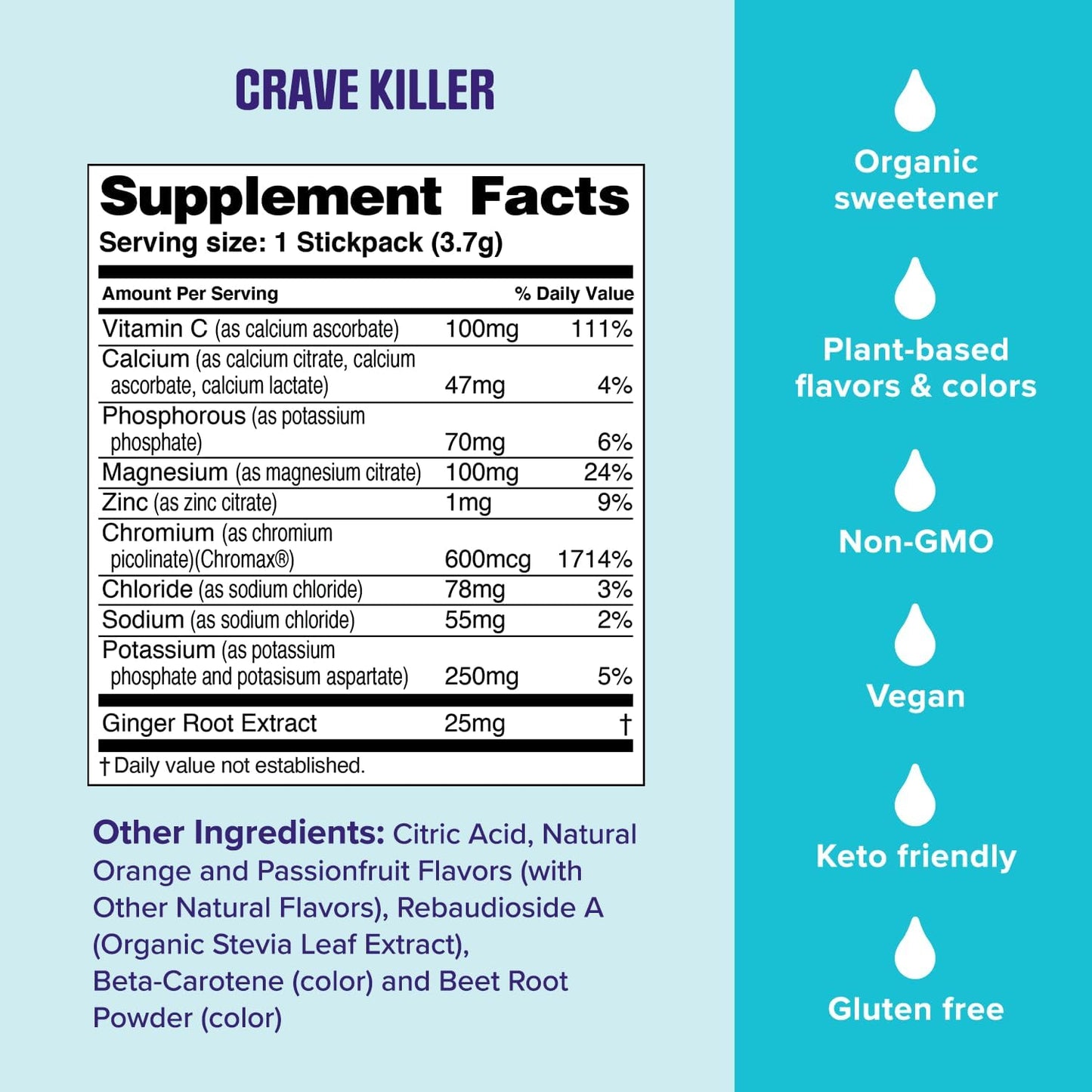 Ultima Replenisher Crave Killer Supplement and Electrolytes Powder – Tropical Fusion, 14 Stickpacks