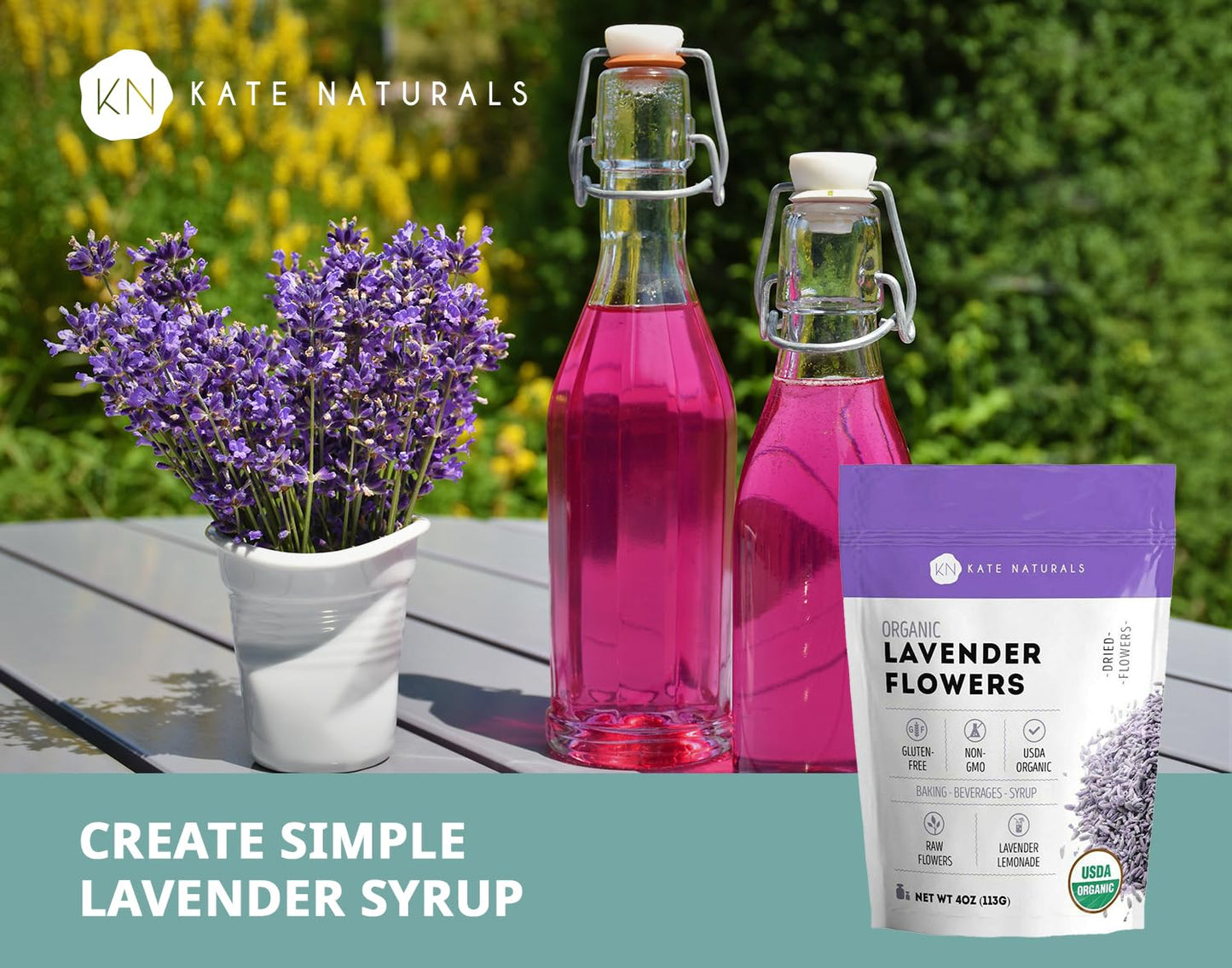 Kate Naturals Dried Lavender Flowers - 4oz