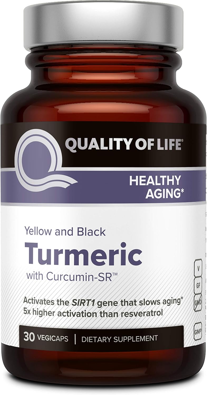 Powerful Anti Aging and Immune Support Supplement – Complete Curcumin Turmeric Product - 30 vegicaps