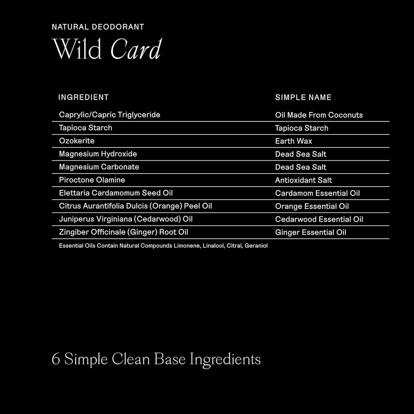 Each & Every All Natural Deodorant - Cardamom & Ginger 2.5oz, 2pk