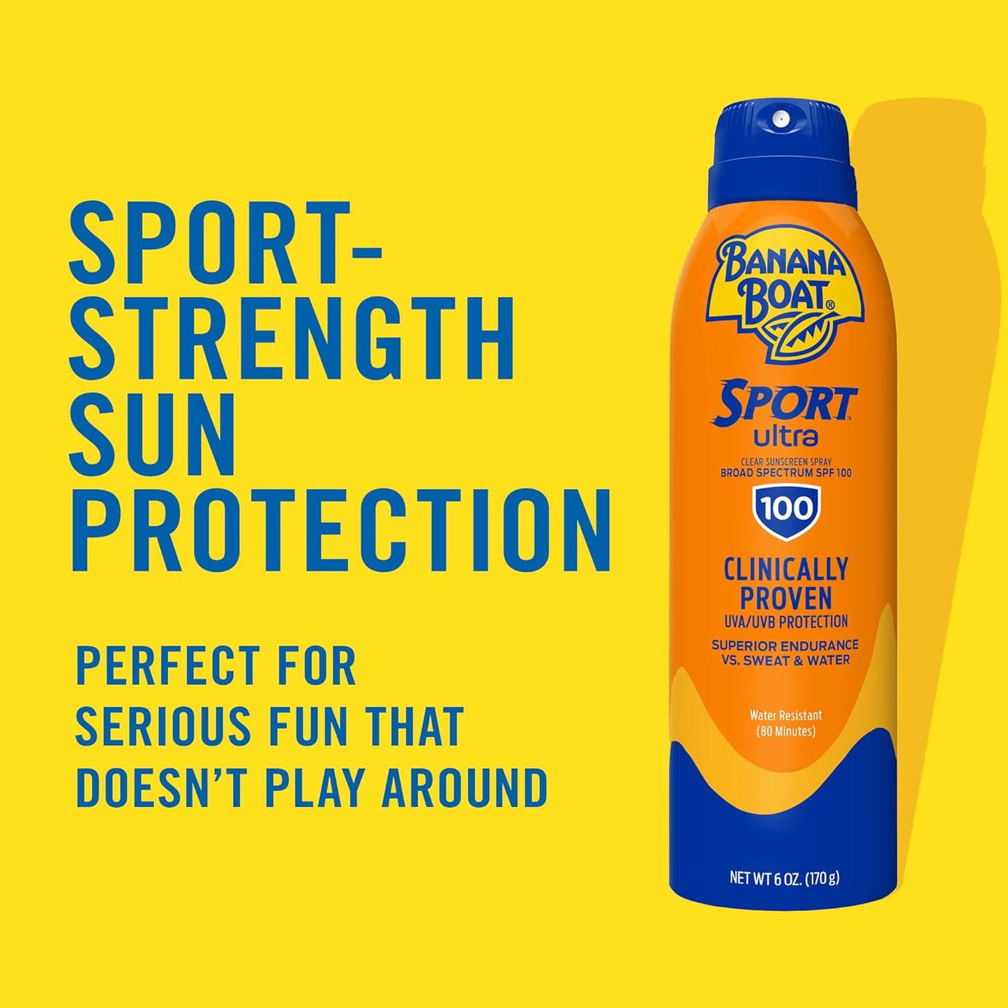 Banana Boat Sport Ultra SPF 100 Sunscreen Spray, 6oz