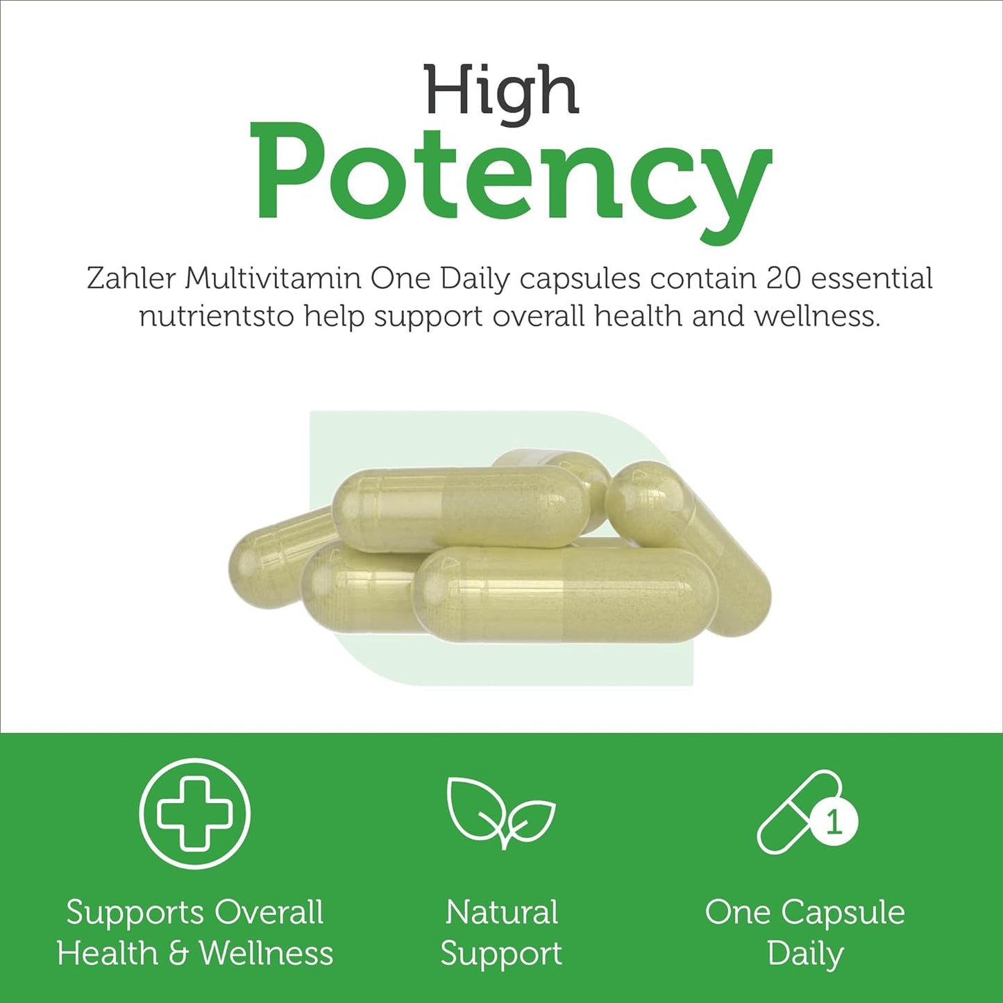 Zahler - One Daily Vegan Multivitamins for Women & Men - 60 Count
