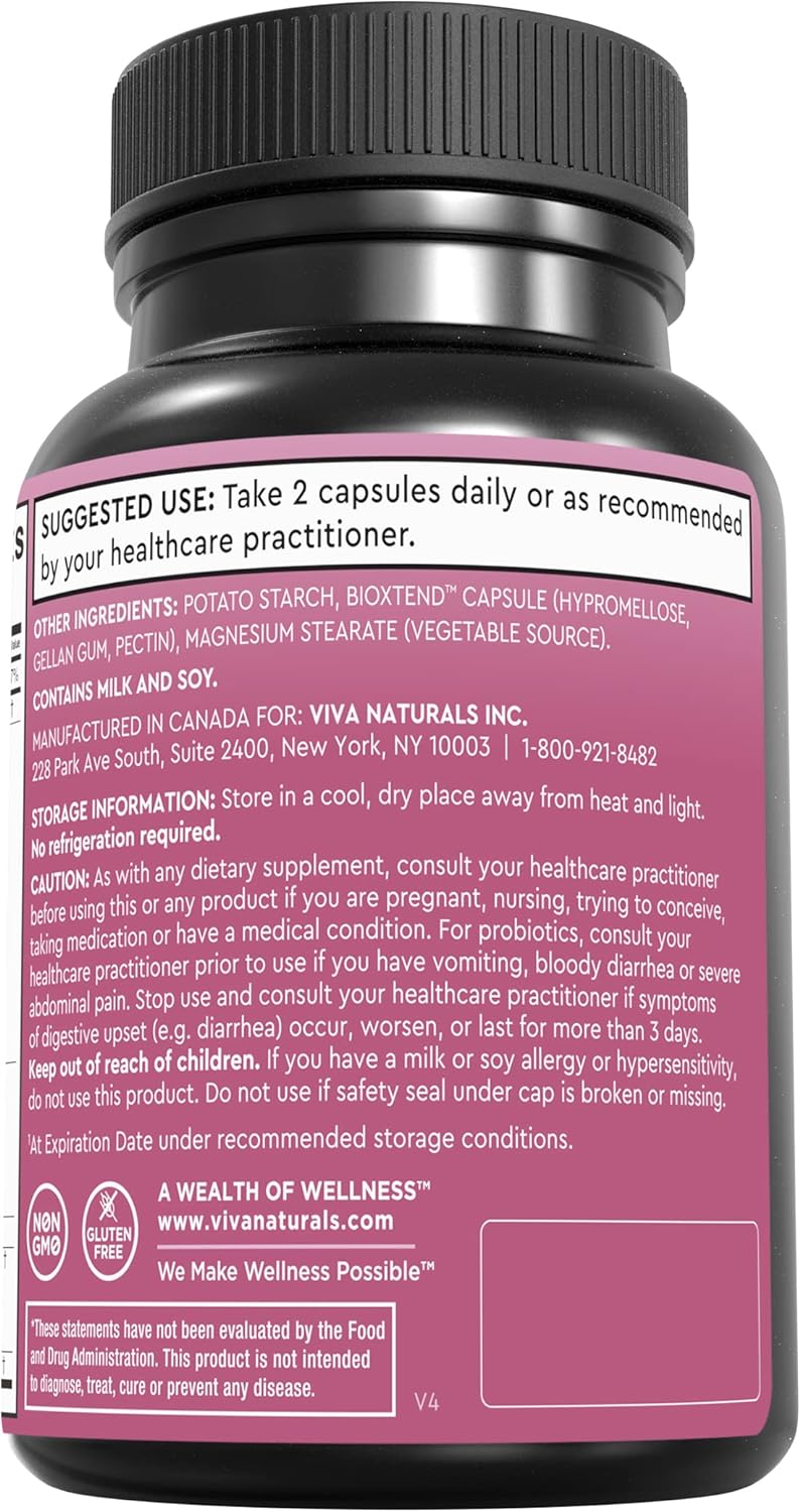 Womens Probiotics For Gut Health With Prebiotic Fiber, Cranberry and Vitamin C 60 count