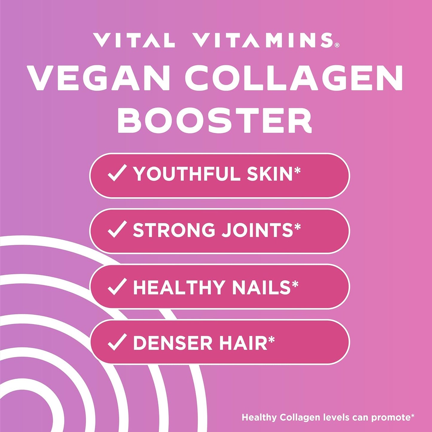 Vital Vitamins Vegan Collagen Booster 60 Capsules