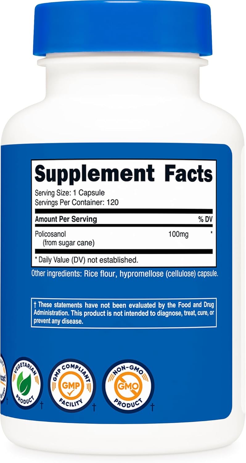 Nutricost Policosanol 100mg, - 120 Capsules