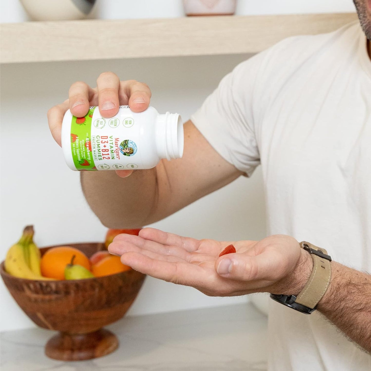 MaryRuth's Vitamin D3 + B12 60 Gummies