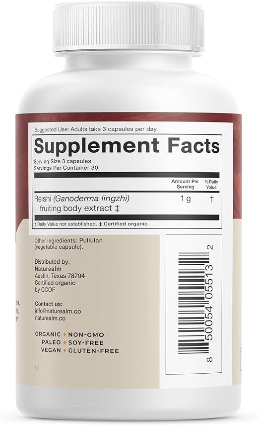 Naturealm - Reishi Extract Restores Mind and Body 90 Capsules