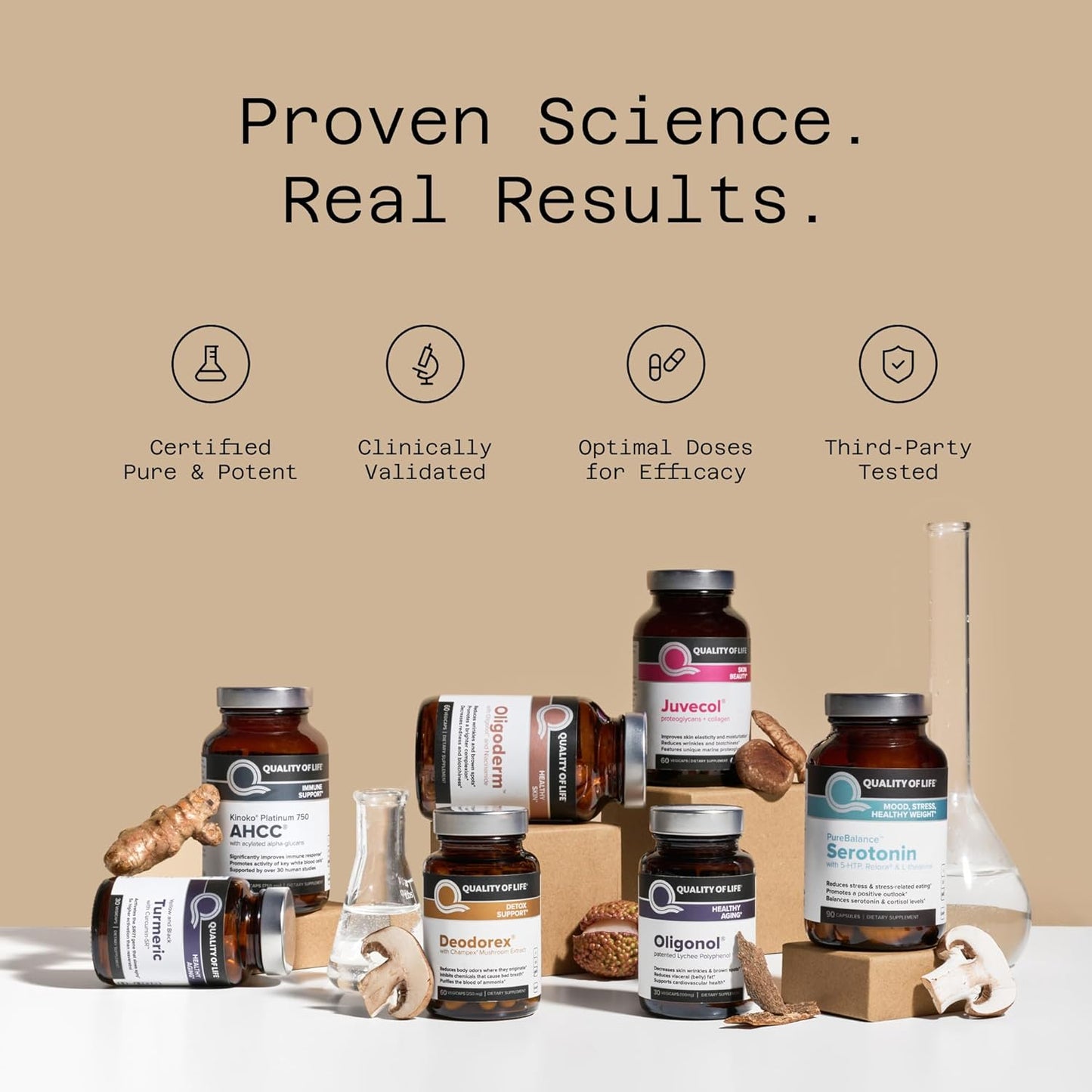 Quality of Life Premium AHCC Complex –ImmunoComplex includes Mushroom - 30 veggicaps