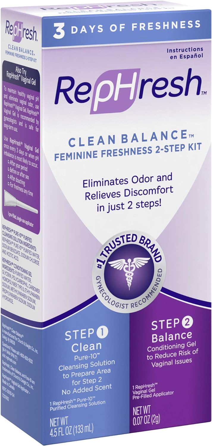 RepHresh Clean Balance Feminine Freshness 2-Step Kit