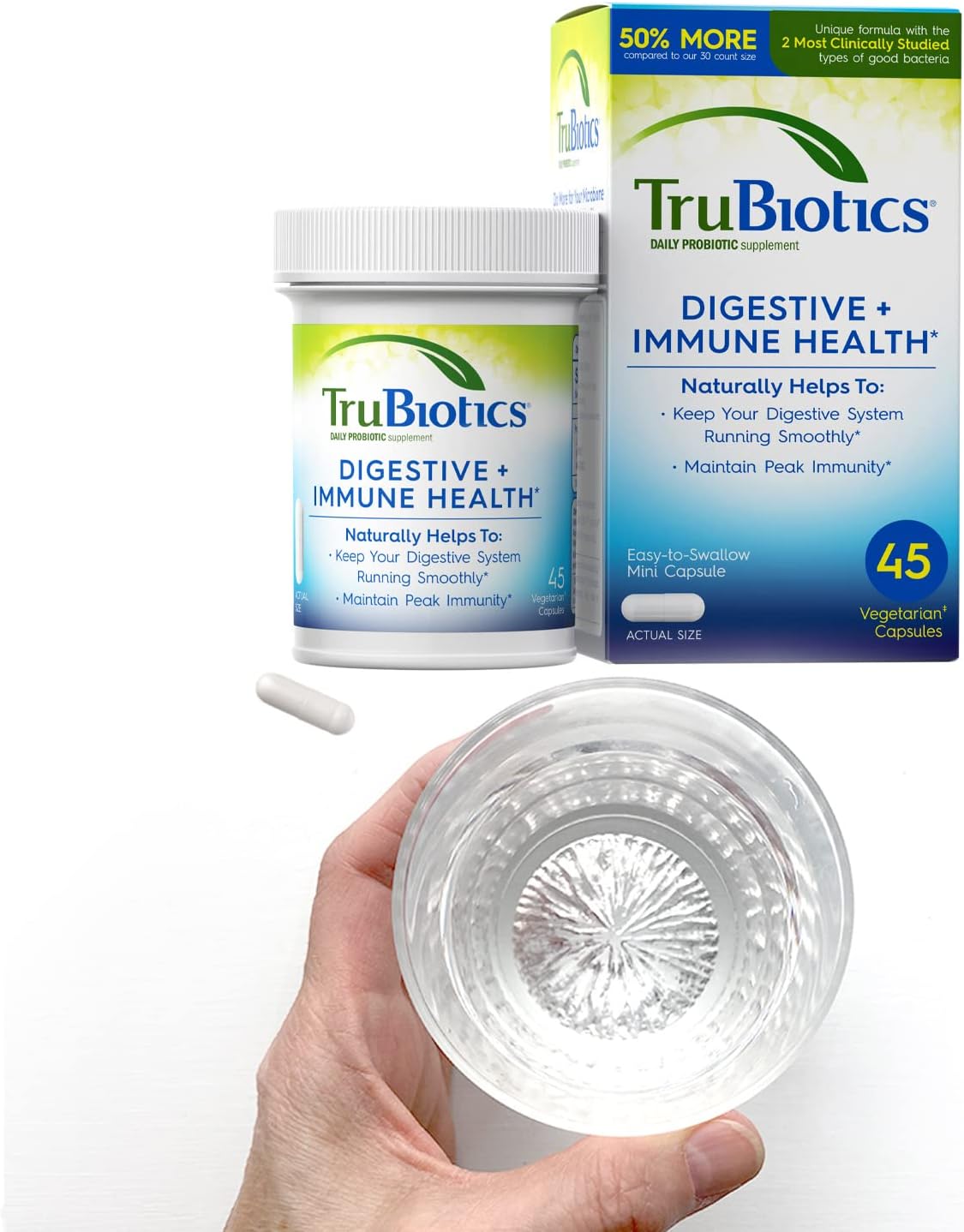 TruBiotics Probiotics for Digestive & Immune Health, 45 Capsules