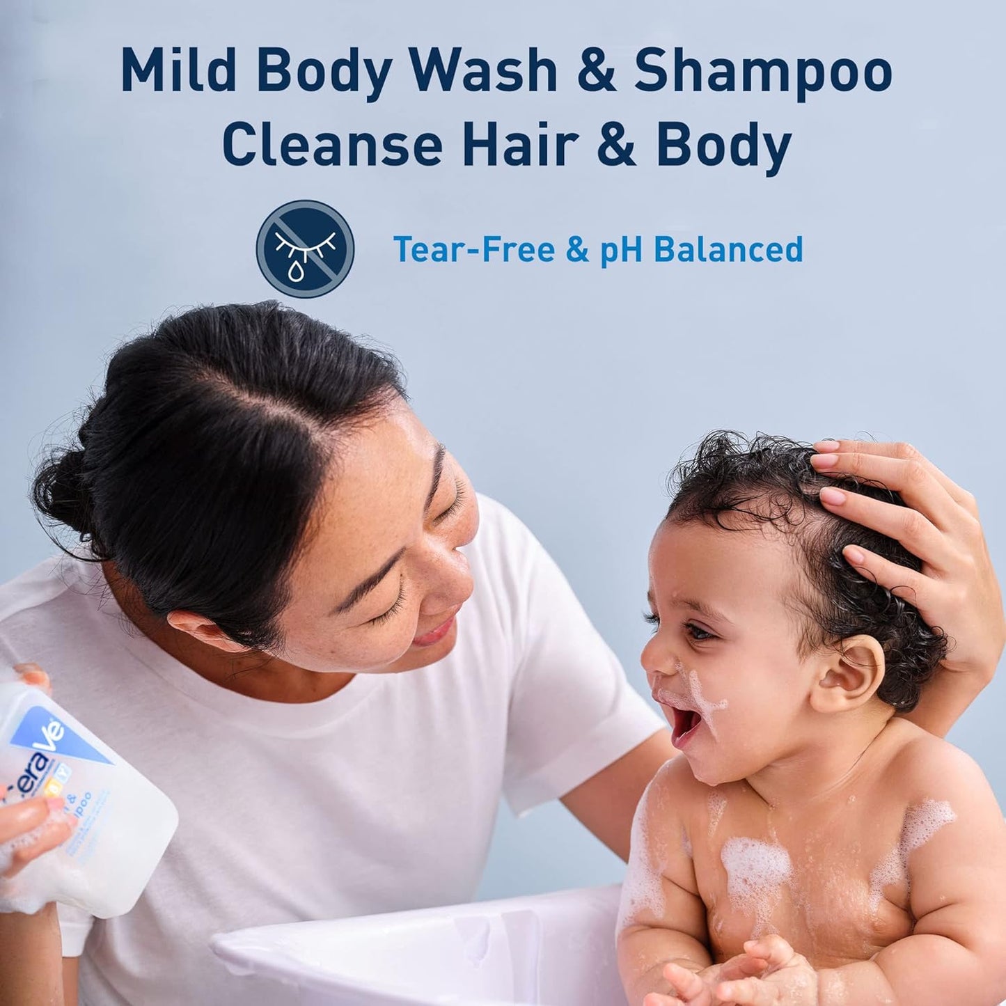CeraVe Baby Wash & Shampoo 2-in-1 Tear-Free for Skin Hair Fragrance