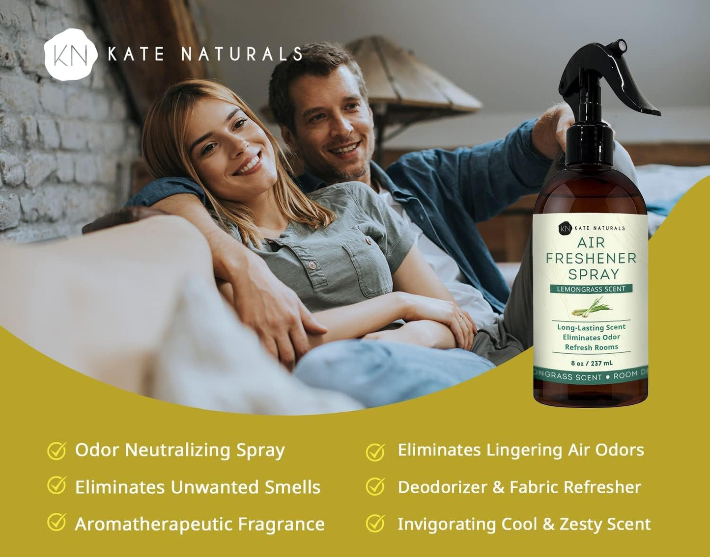 Kate Naturals Air Freshener Spray - 8 fl oz