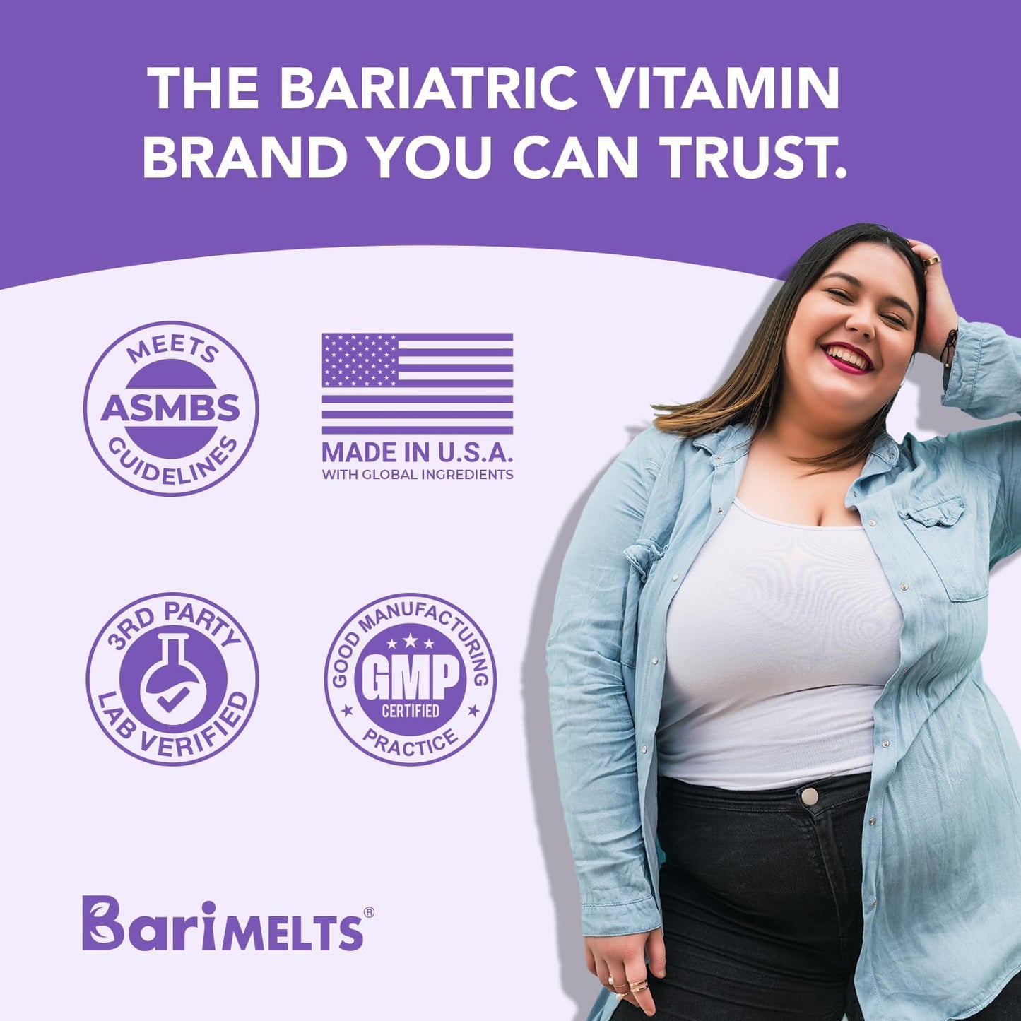 BariMelts Bariatric Multivitamin with Iron 60 Fast-Dissolving Tablets