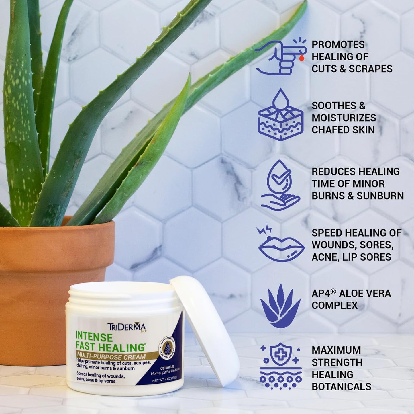TriDerma Intense Fast Healing Cream 4 oz