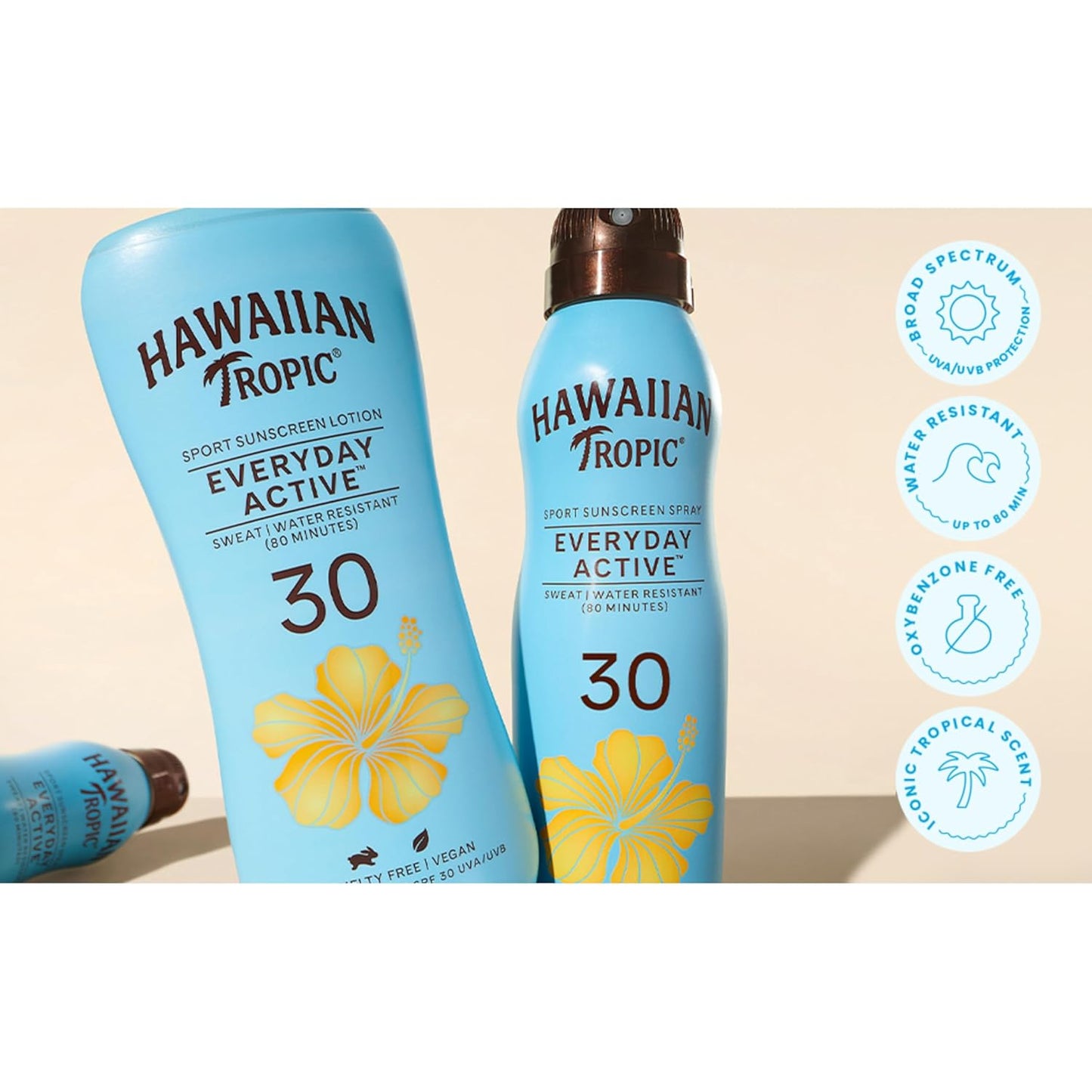 Hawaiian Tropic Everyday Active Lotion Sunscreen SPF 30, 8oz