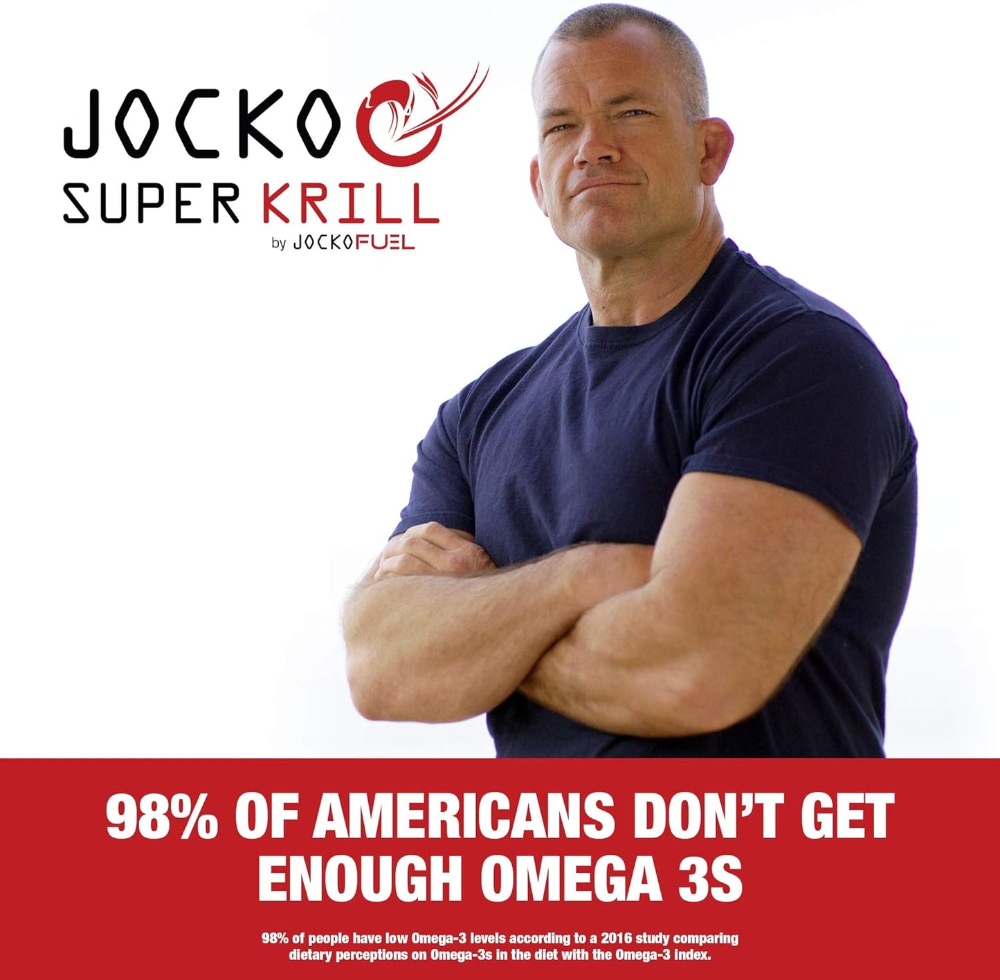 Jocko Fuel Antarctic Krill Oil Omega 3 Fatty Acid DHA & EPA - 1000mg Softgels