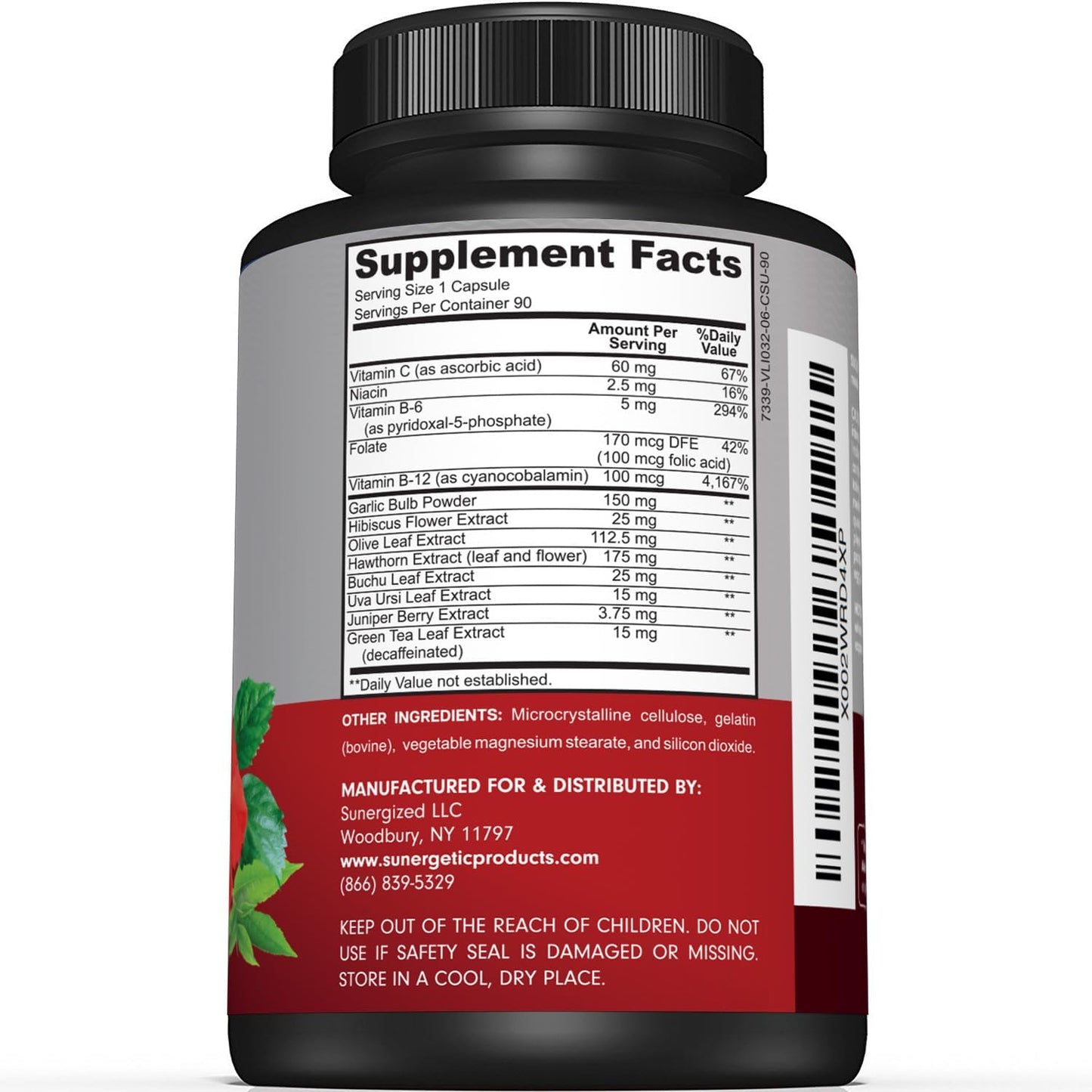 Premium Blood Pressure Support Supplement 90 Capsules