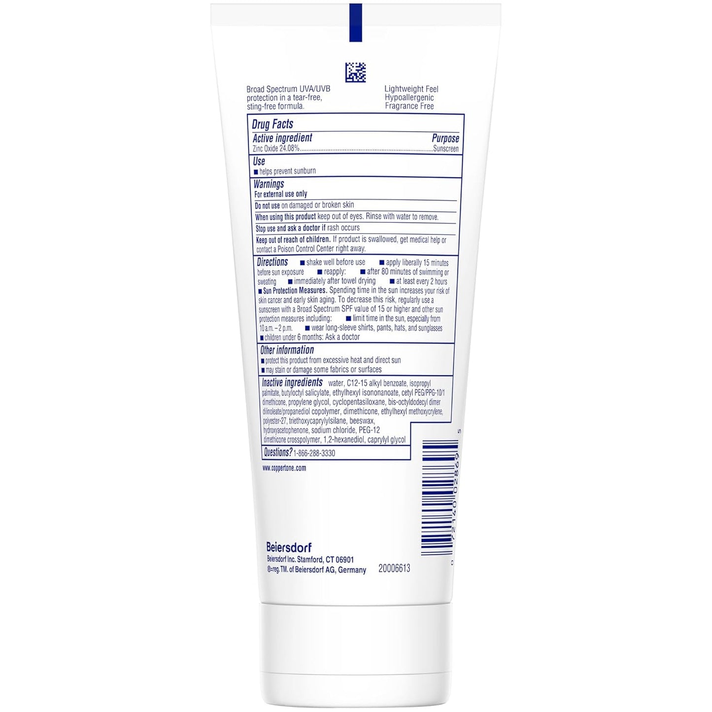 Coppertone SPORT Sunscreen Lotion SPF 50,5 Fl Oz Tube