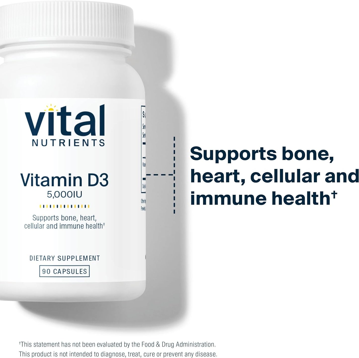 Vital Nutrients Vitamin D3 90 Capsules