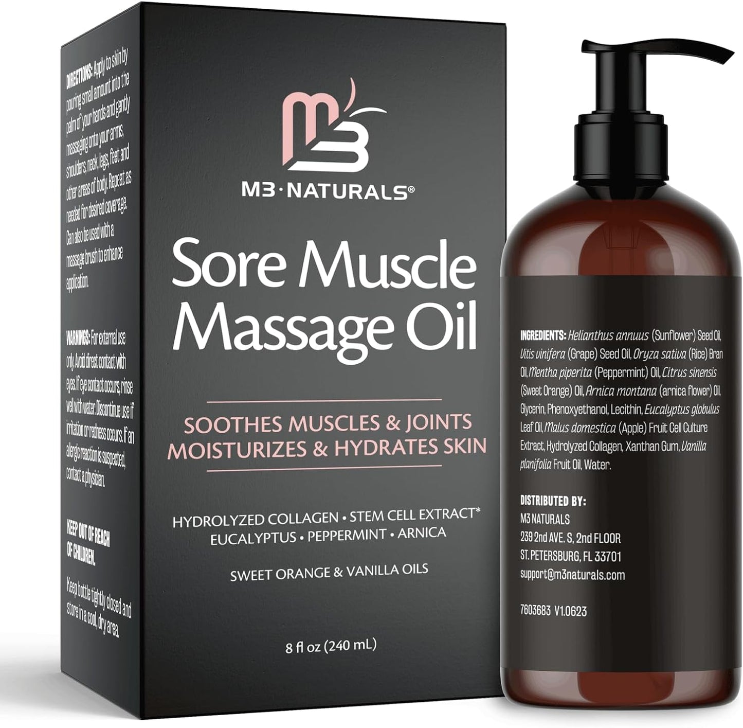 Arnica Sore Muscle Massage Oil for Massage Therapy