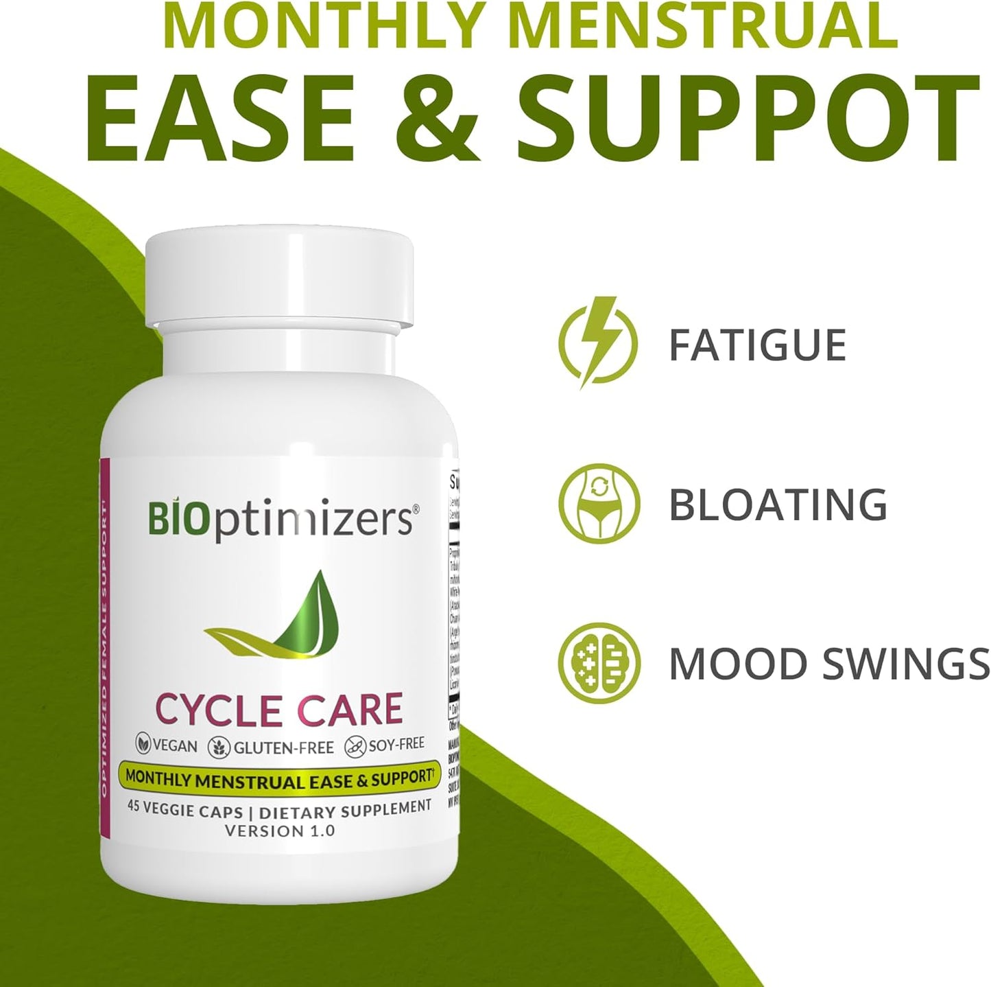 BiOptimizers - Cycle Support - Period Support Supplement for Women - 45 Capsules