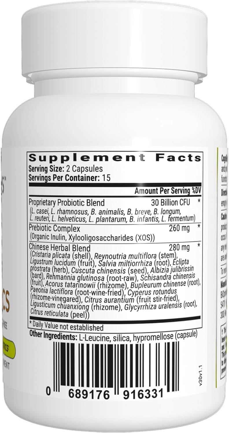 BiOptimizers Cognibiotics Probiotic Brain Supplement - 30 Capsules