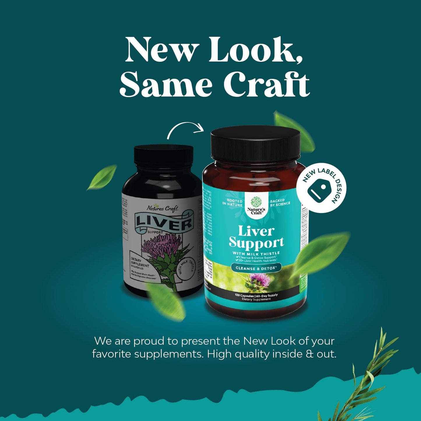 Liver Cleanse Detox & Repair Formula - Herbal Liver Support Supplement 120 count