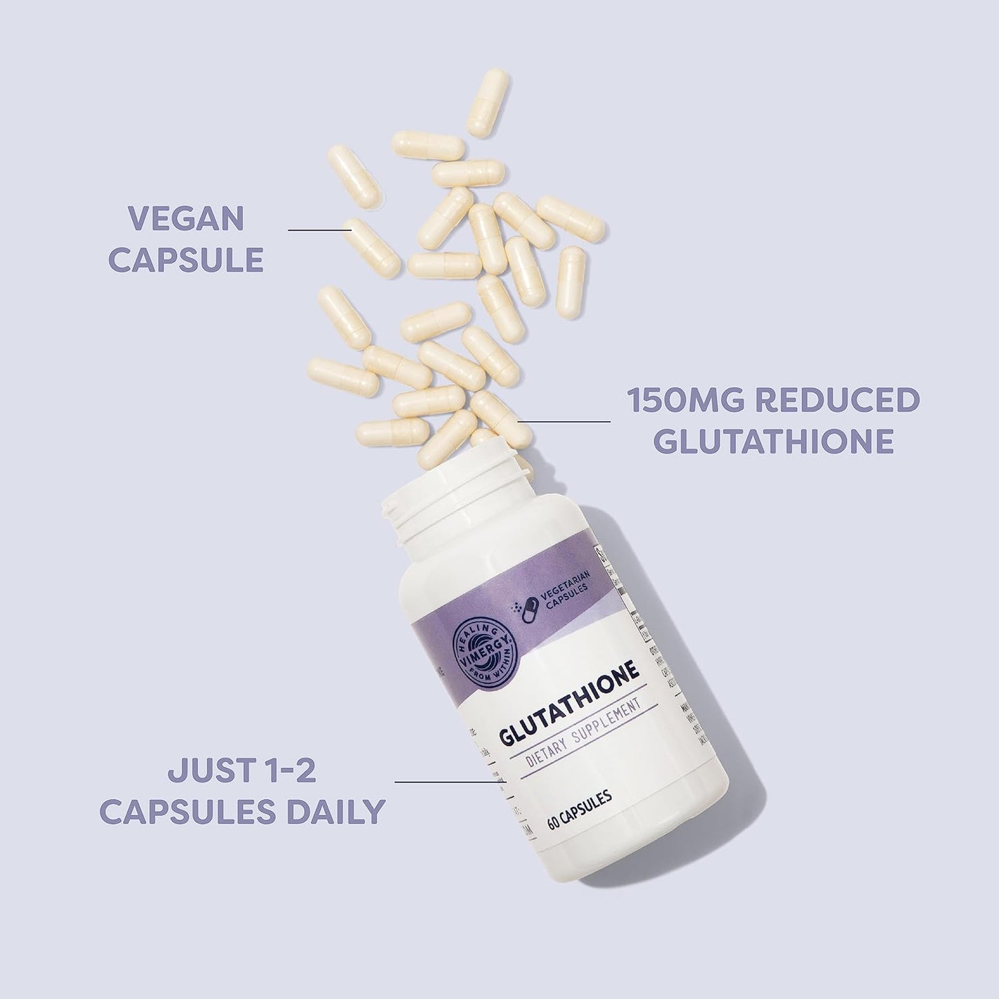 Vimergy Glutathione 60 Capsules Natural Immune Supporting,Supplement