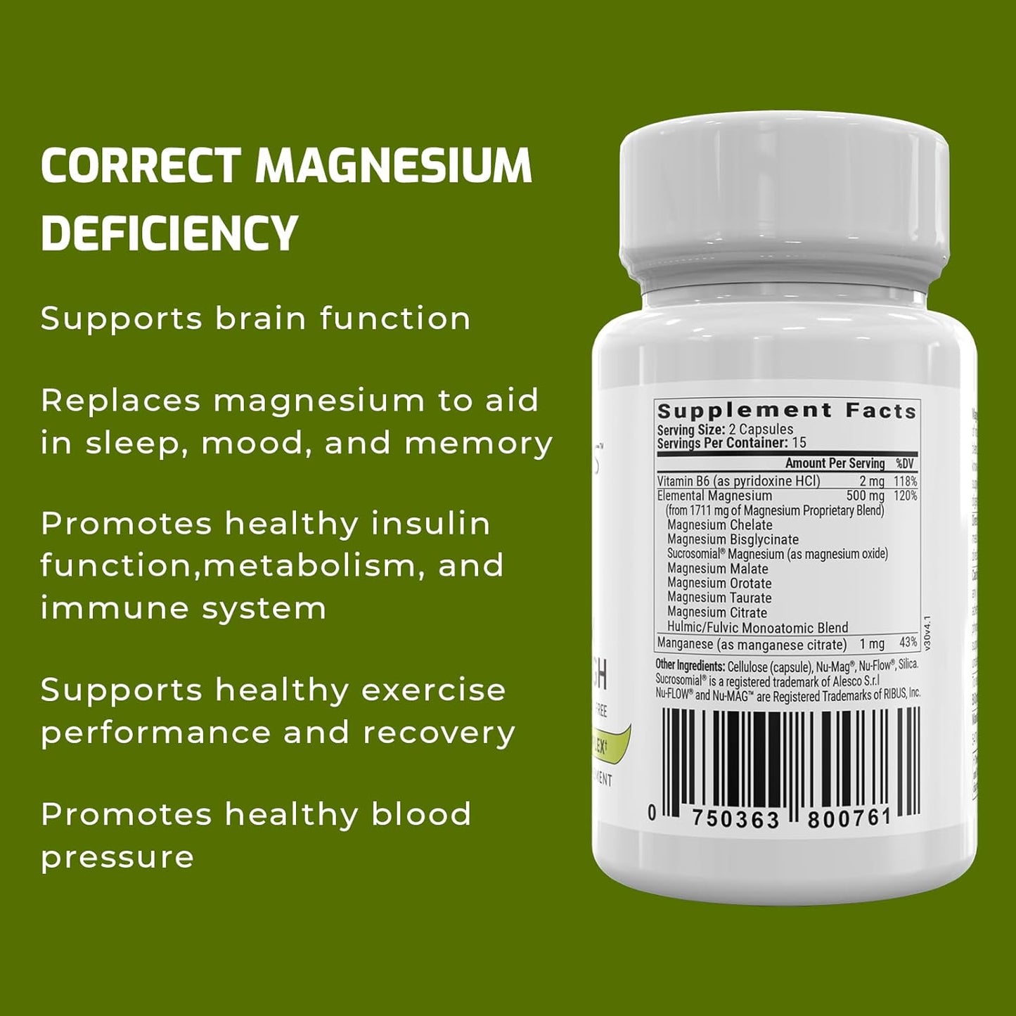 Magnesium Breakthrough Supplement 4.0 - 30 Capsules