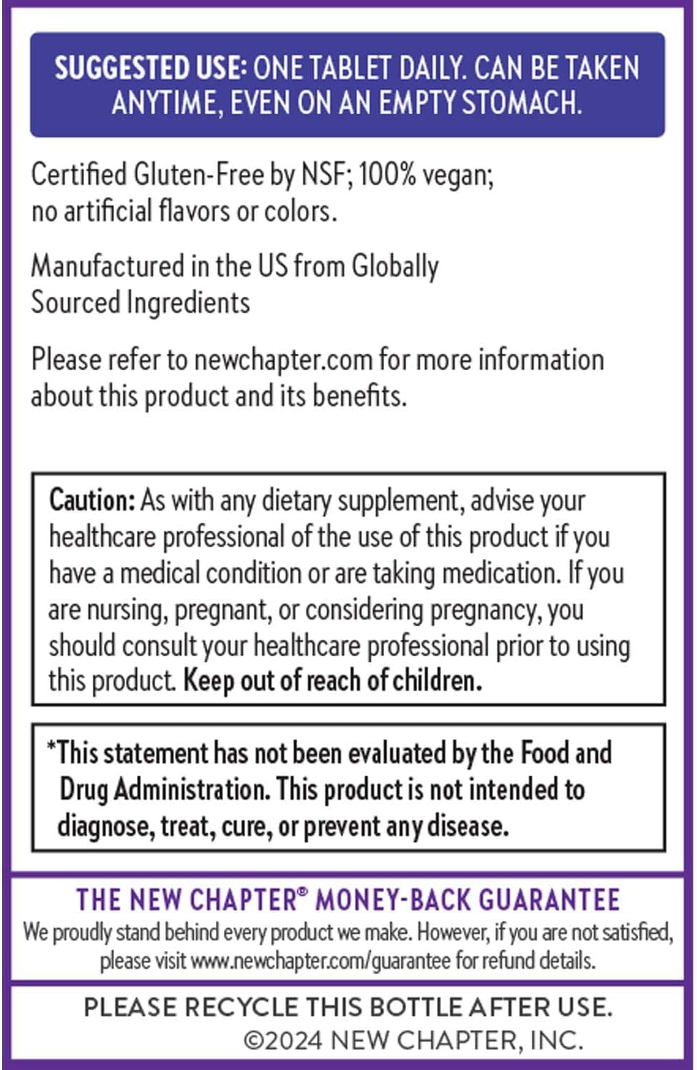 New Chapter Fermented Vitamin B Complex - 60 count