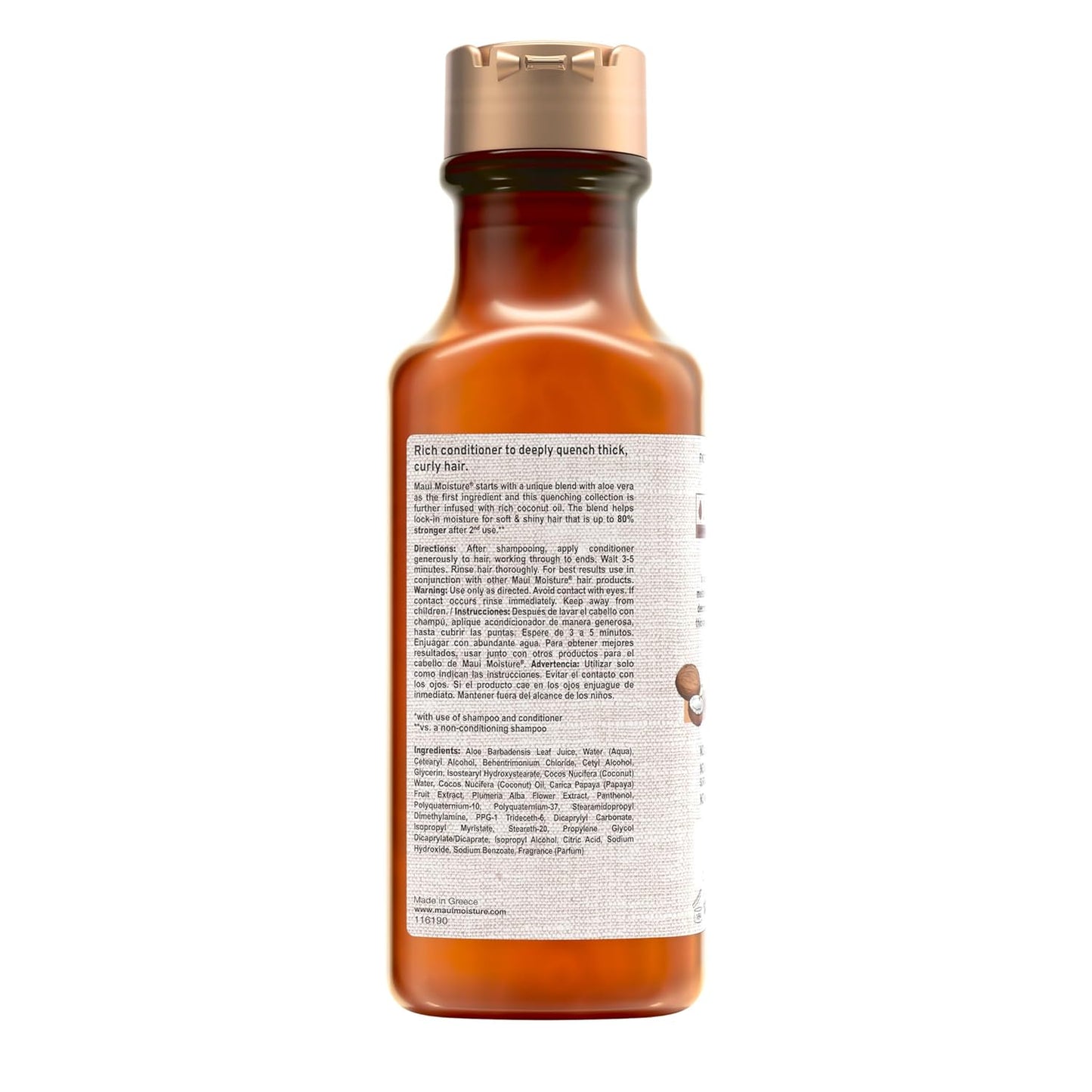 Maui Moisture Curl Quench + Coconut Oil Curl-Defining Anti-Frizz Conditioner -13 fl oz