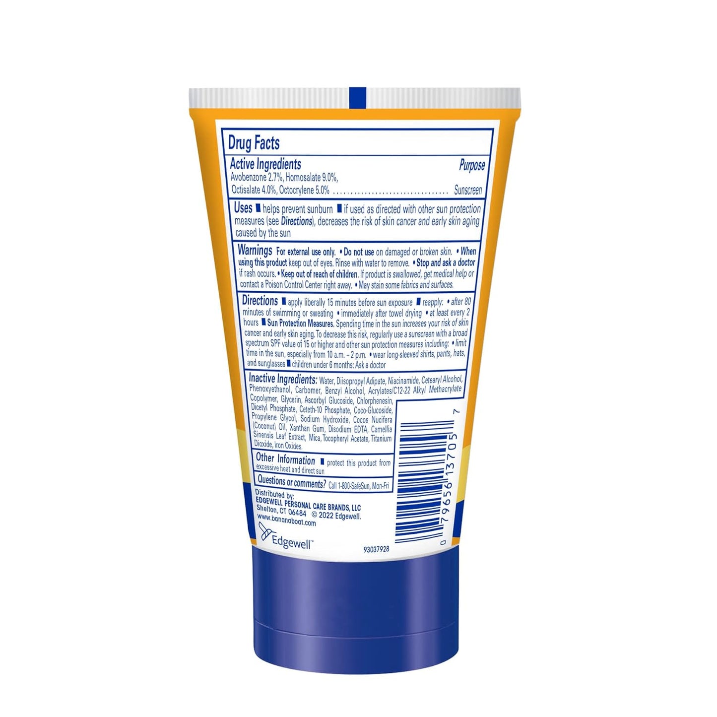 Banana Boat Protection + Vitamins Sunscreen for Face SPF 50,2 oz.