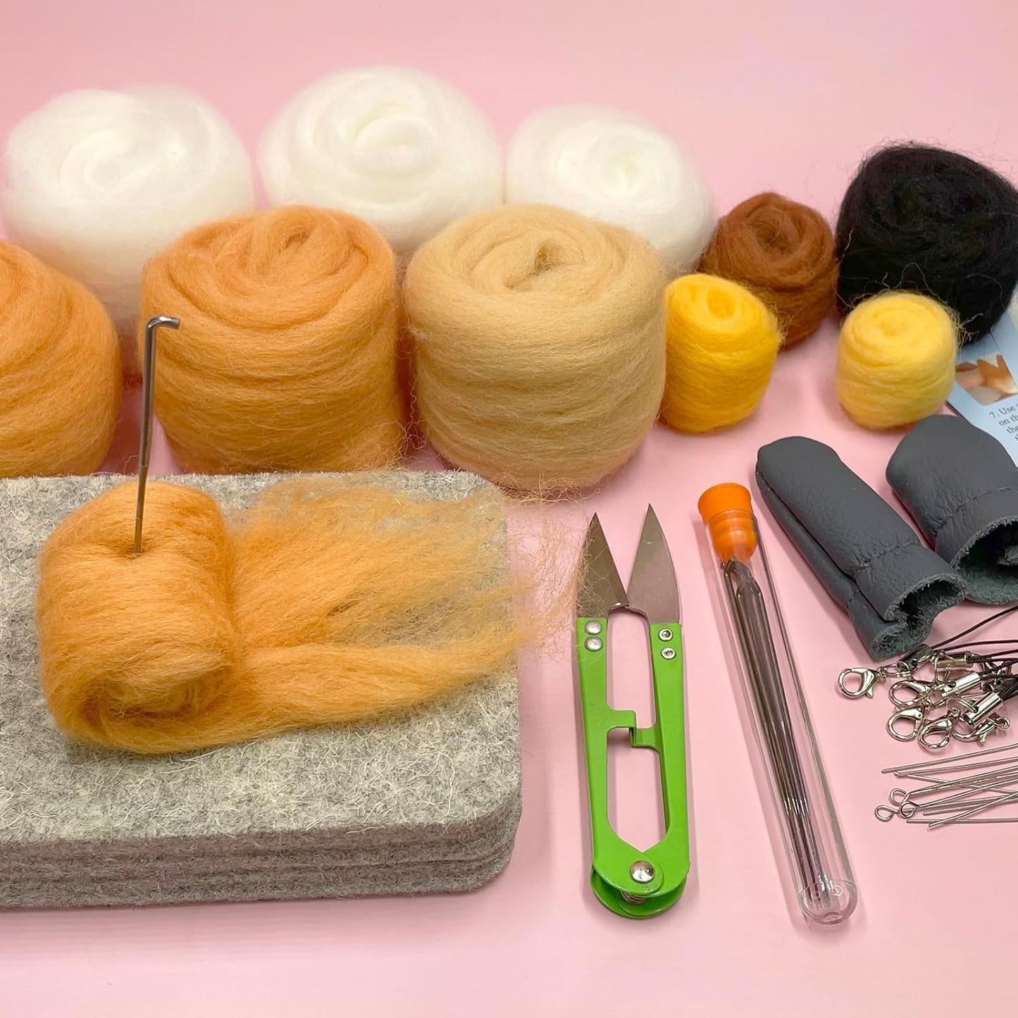 Needle Felting Kit, DIY Crafts for Adults Women ,Hobby Kit with Felting Supplies