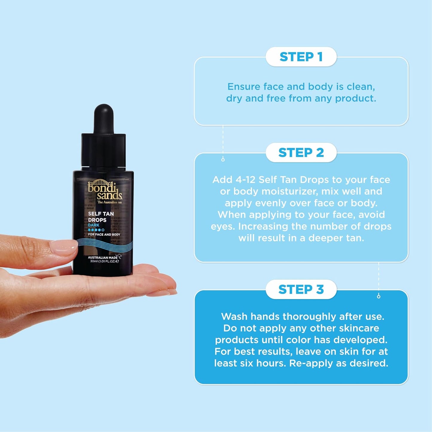 Bondi Sands Hydrating Self Tan Drops 2 Shade Options, 1.01 FL OZ