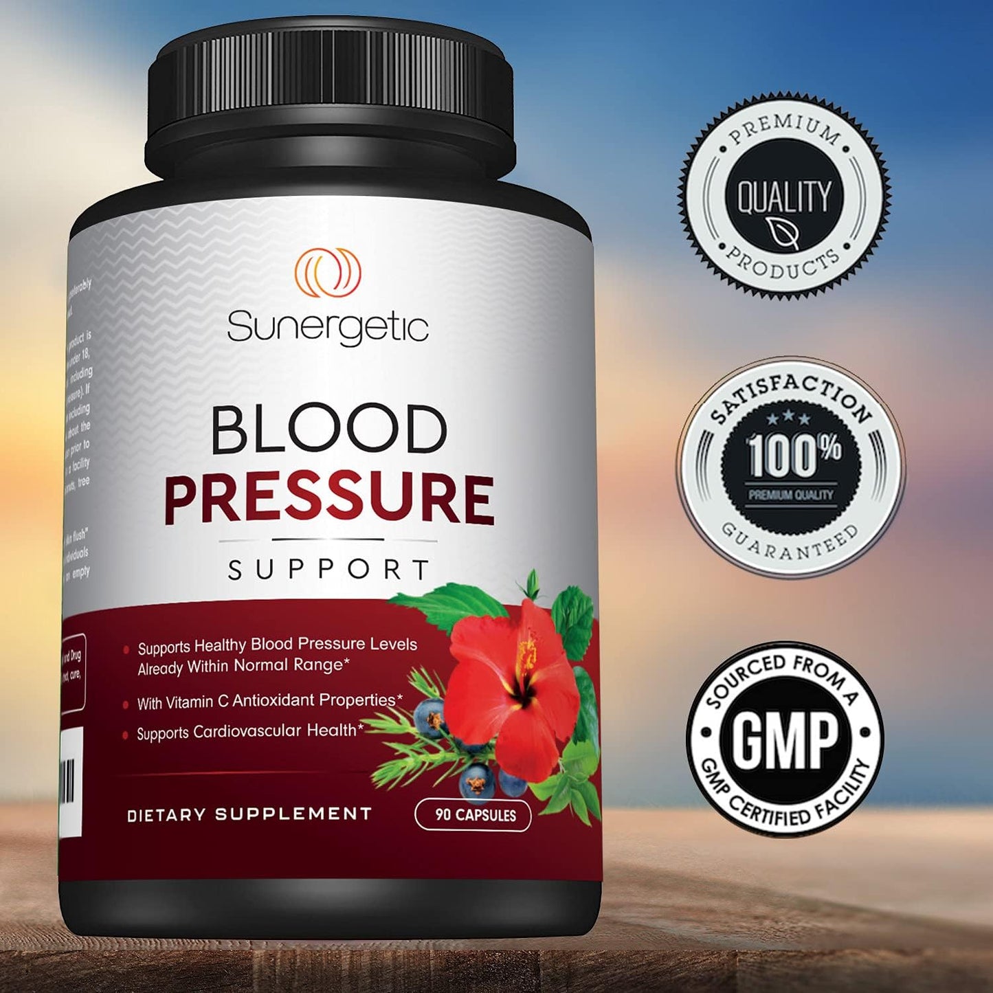 Premium Blood Pressure Support Supplement 90 Capsules