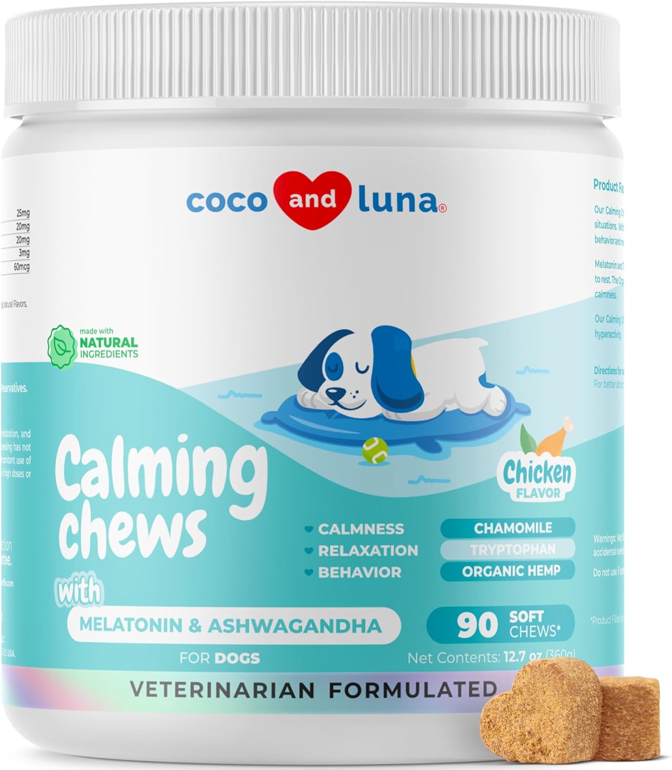 Calming Chews for Dogs Composure & Relaxation - 90 Soft Chews