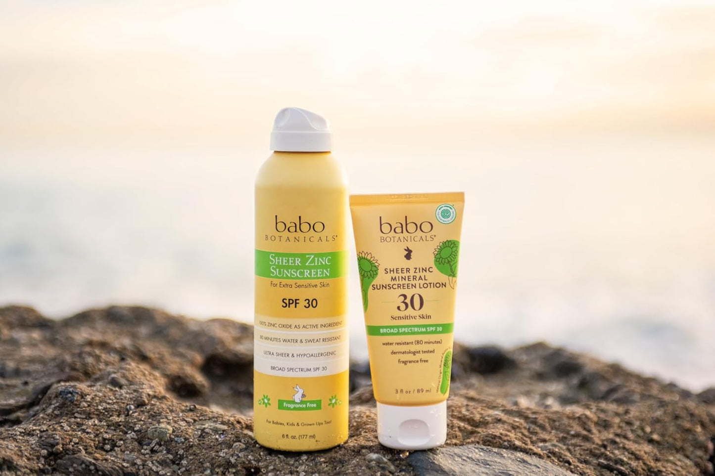 Babo Botanicals Sheer Zinc Mineral Sunscreen Lotion SPF30 -3 fl oz