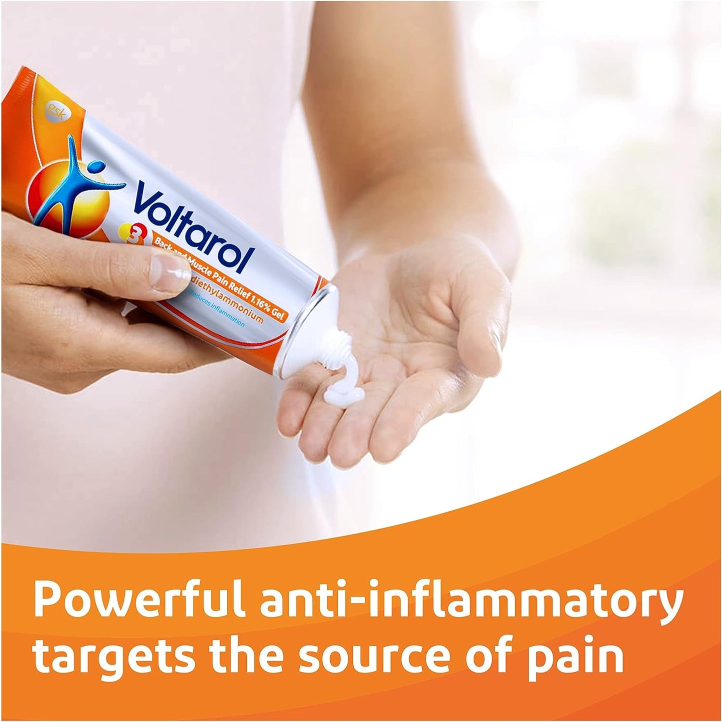 Voltarol 1.16 Percent Back and Muscle Pain Relief Gel, 100 g