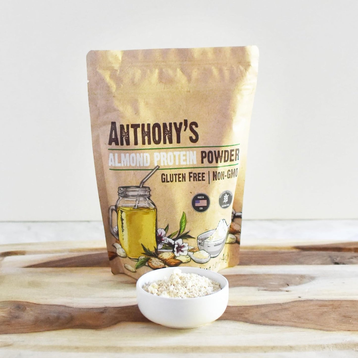 Anthony's Almond Protein Powder, 1 lb