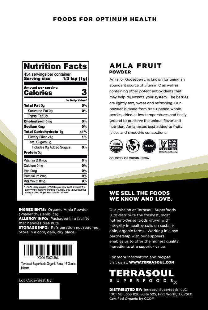 Terrasoul Superfoods Organic Amla Berry Powder