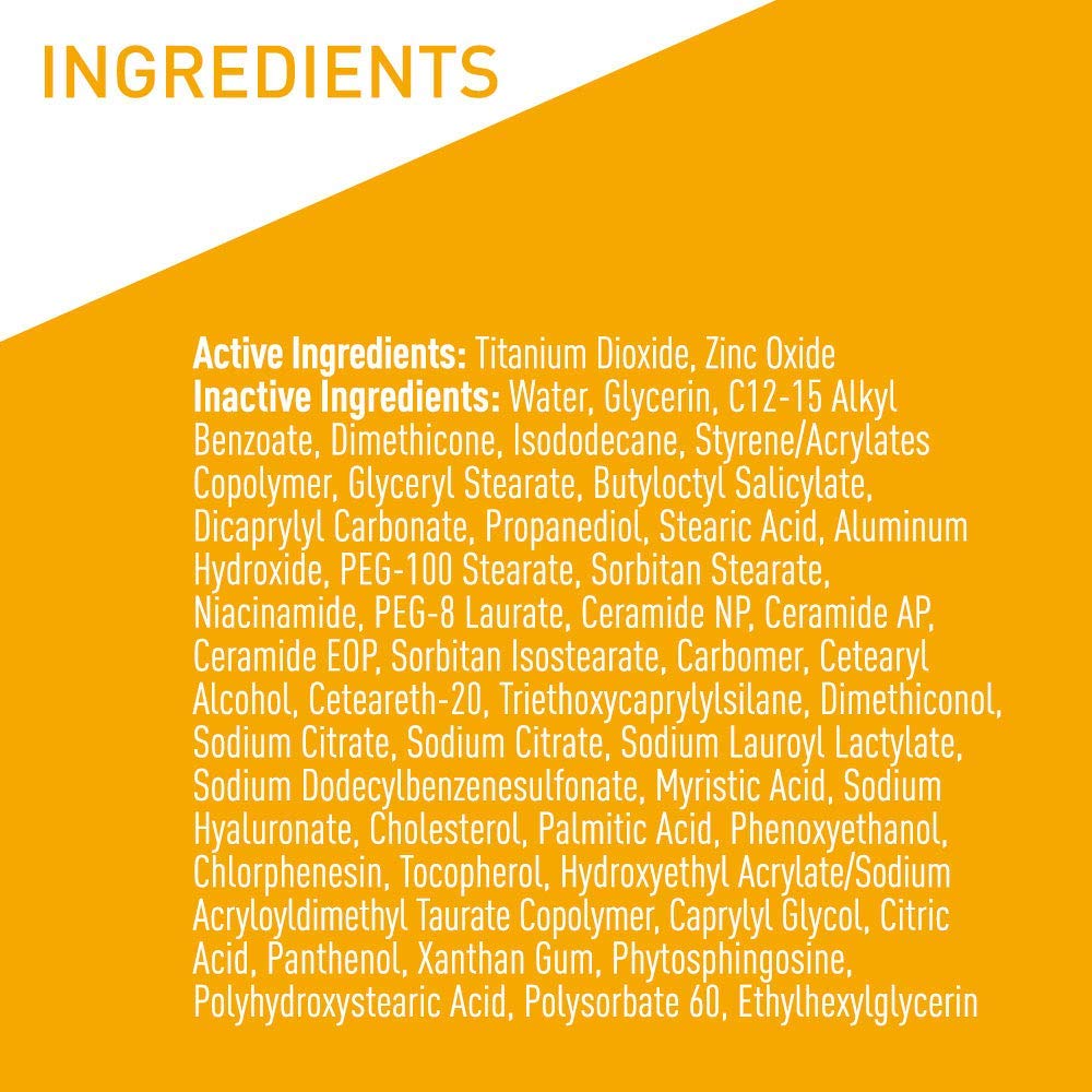 CeraVe Mineral Sunscreen Face Sunscreen with Zinc Oxide & Titanium Dioxide