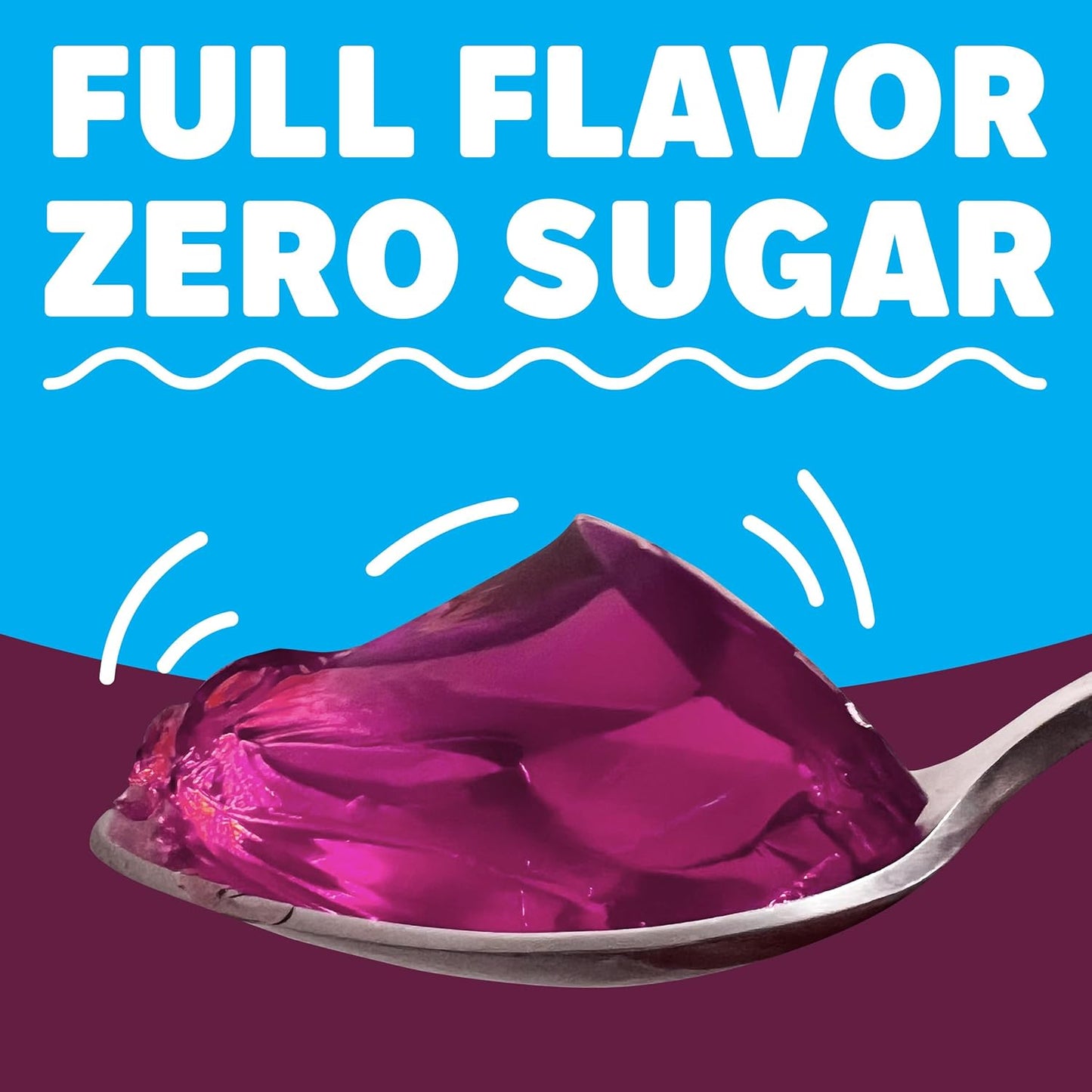 Jell-O Black Cherry Sugar Free Gelatin Dessert Mix, 0.3 Ounce (Pack of 24)