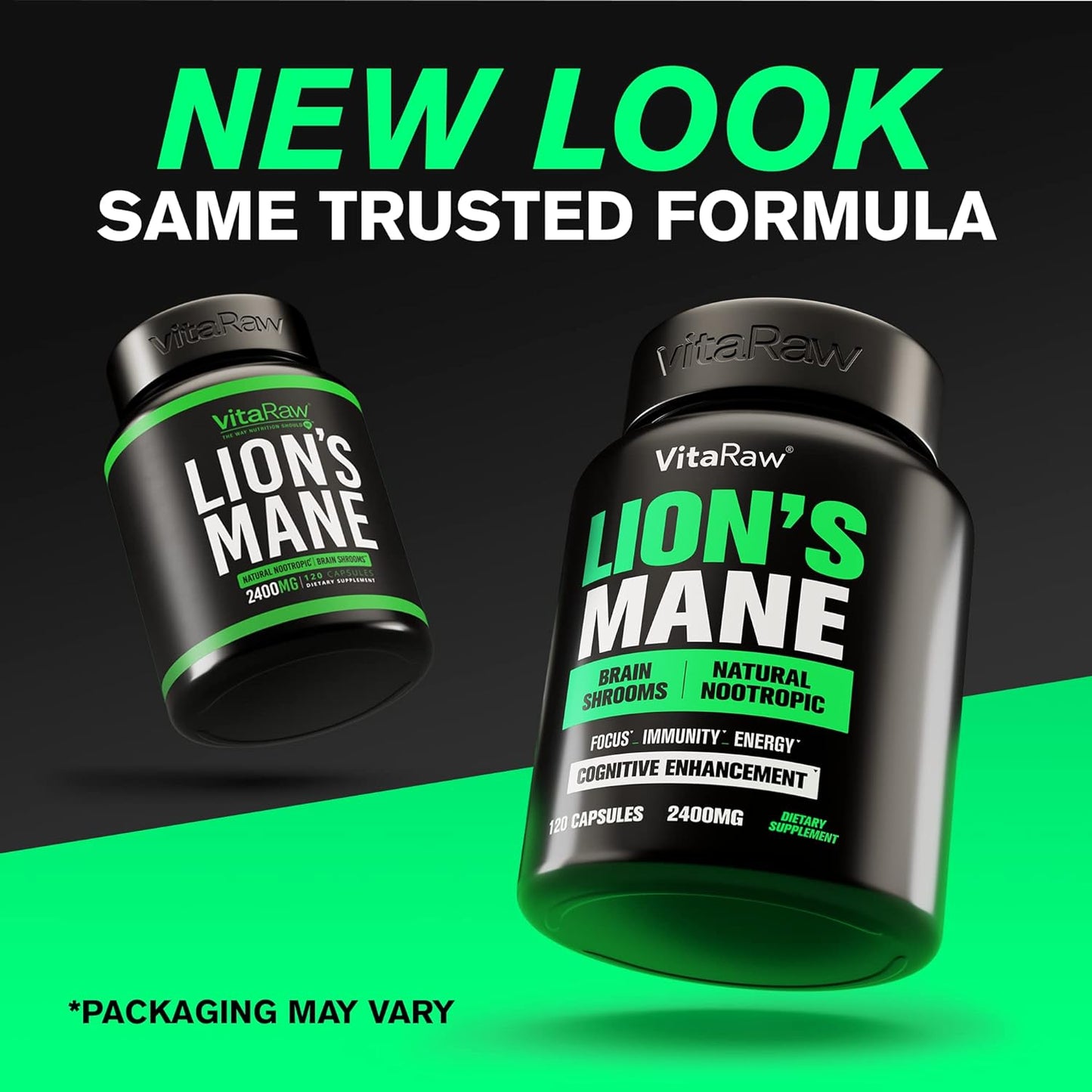 Organic Lions Mane Supplement 2400 mg -120 capsules