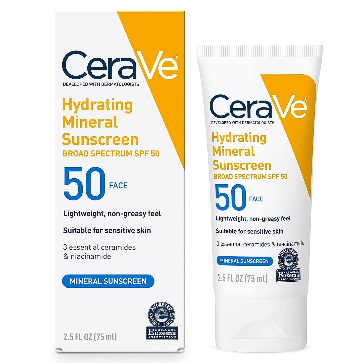 CeraVe Mineral Sunscreen Face Sunscreen with Zinc Oxide & Titanium Dioxide