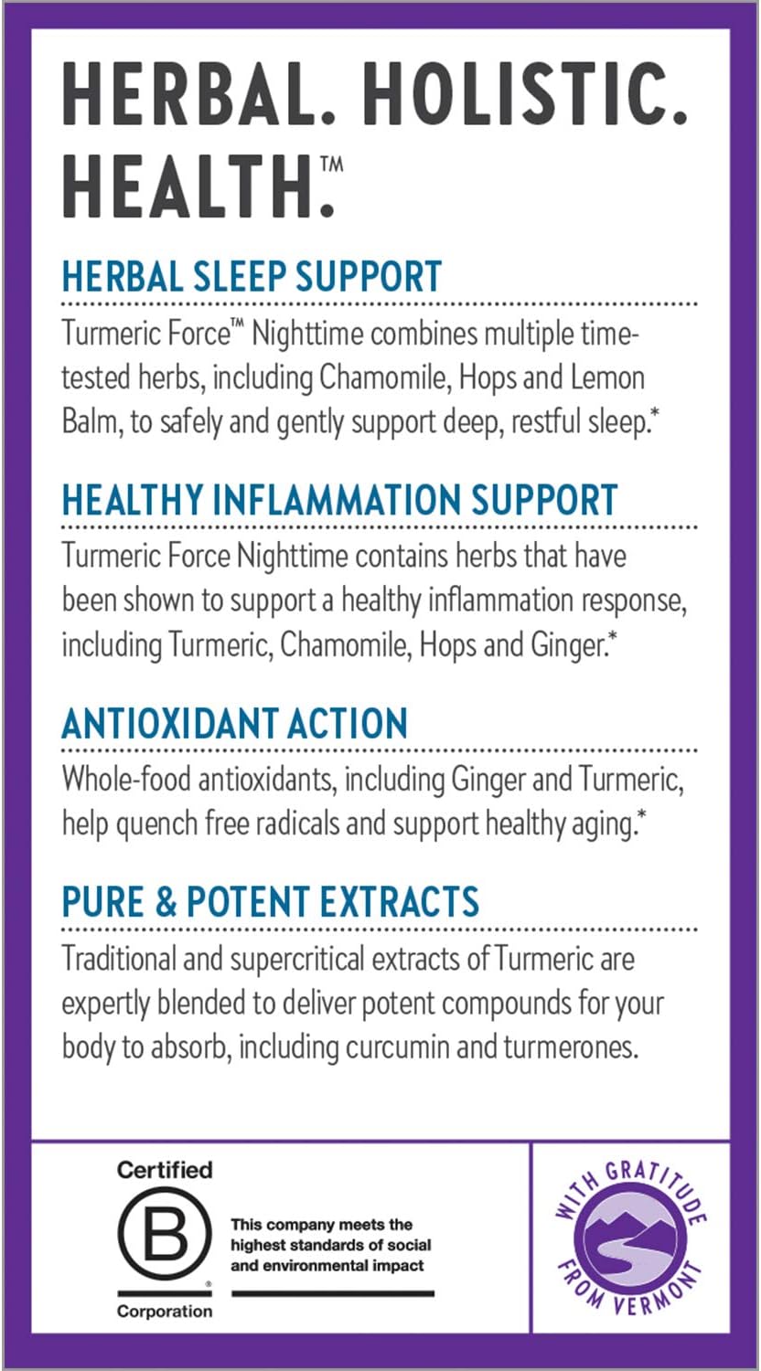 New Chapter Turmeric Supplement + Sleep Aid - 60 capsule