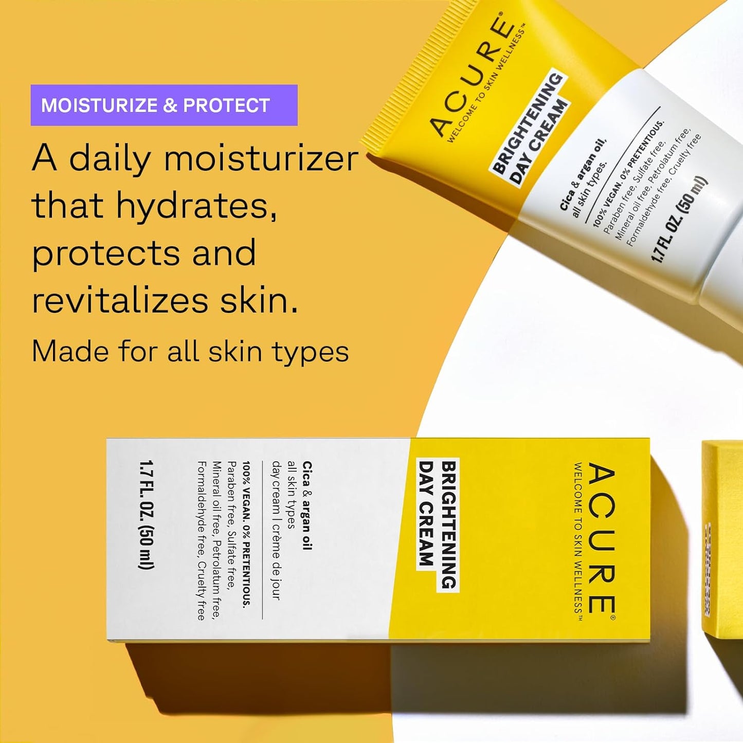 Acure Brightening Day Cream -1.7 Fl Oz