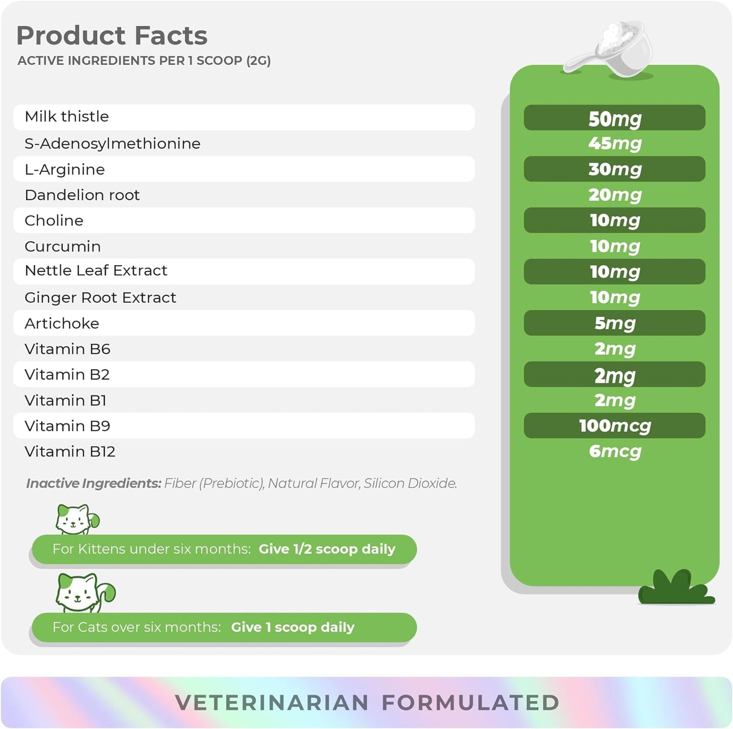 Milk Thistle for Cats - 4oz Powder - Natural Liver Supplement -4.23 0z