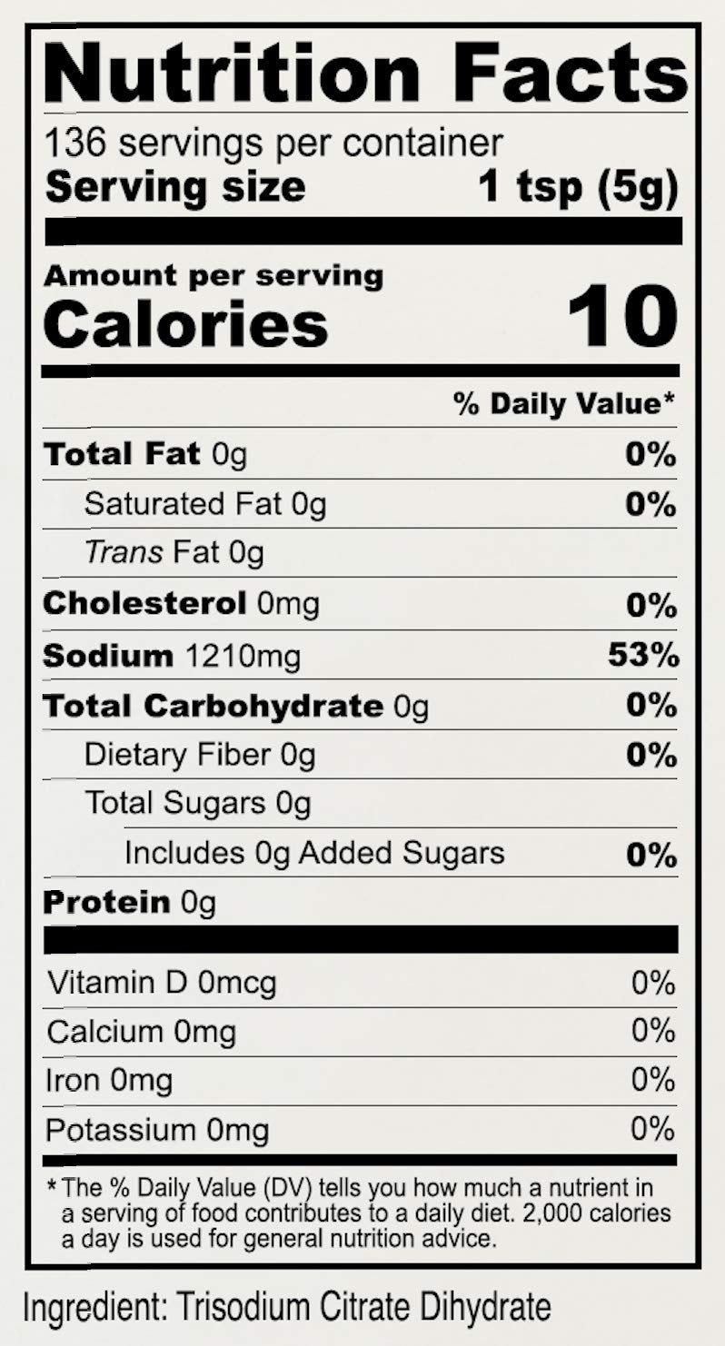 Anthony's Premium Sodium Citrate, 1.5 lb